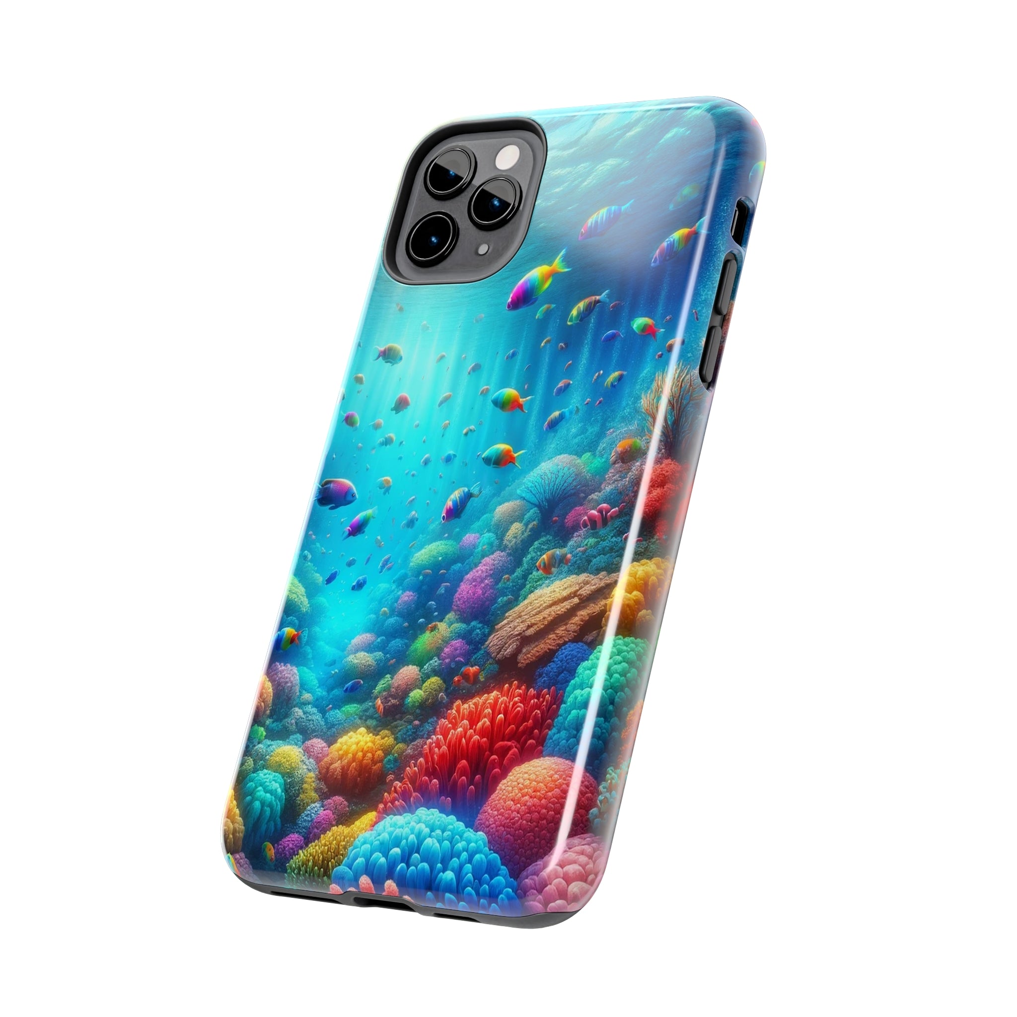 Coloured fish and coral reef - Tough Phone Case