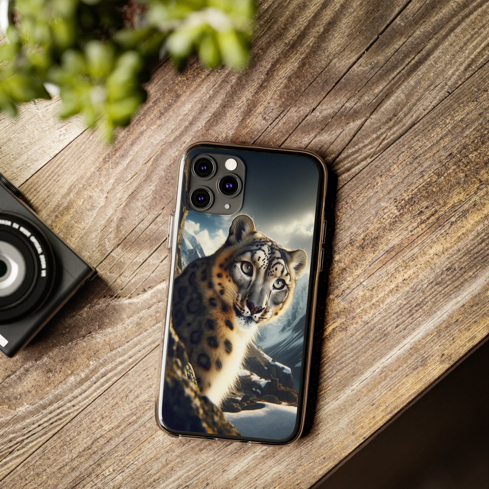 Snow Leopard - Soft Phone Case