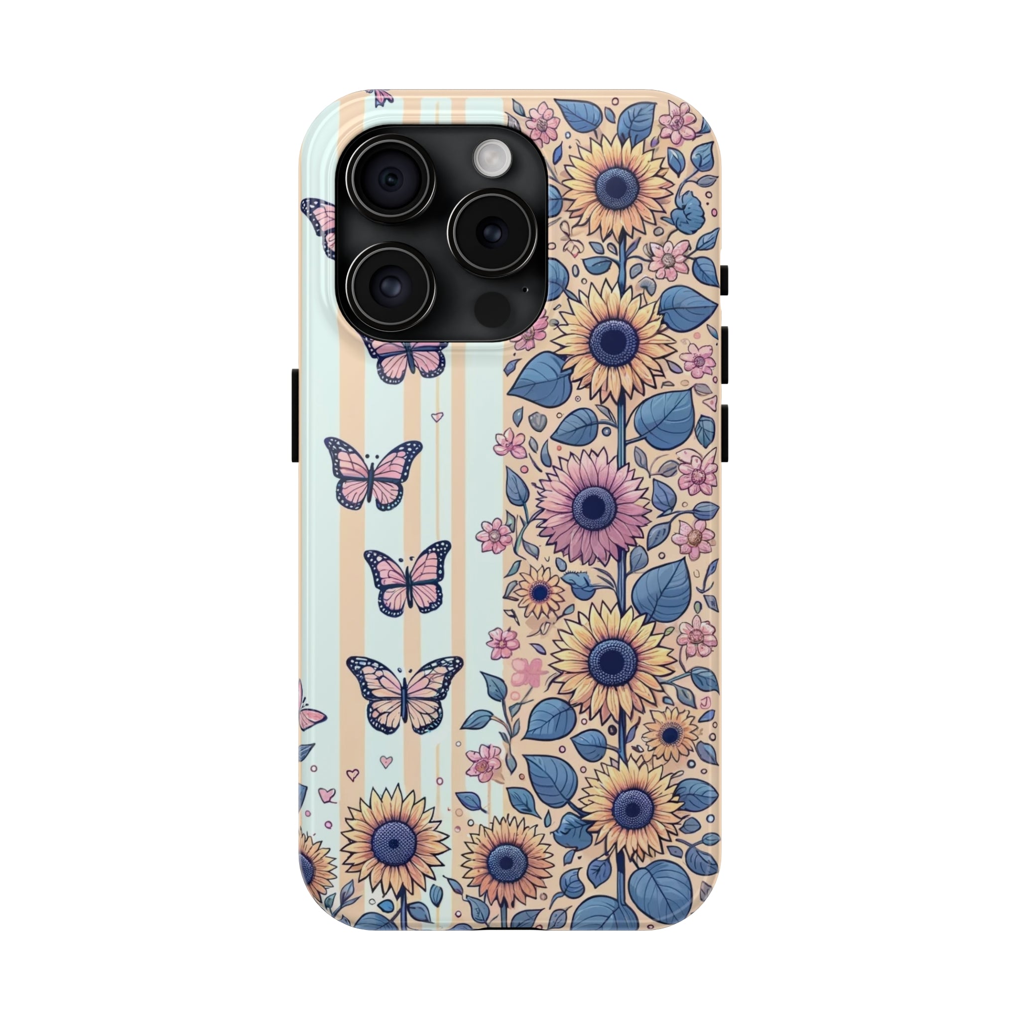 Butterflies and Sunflowers - Tough Phone Case