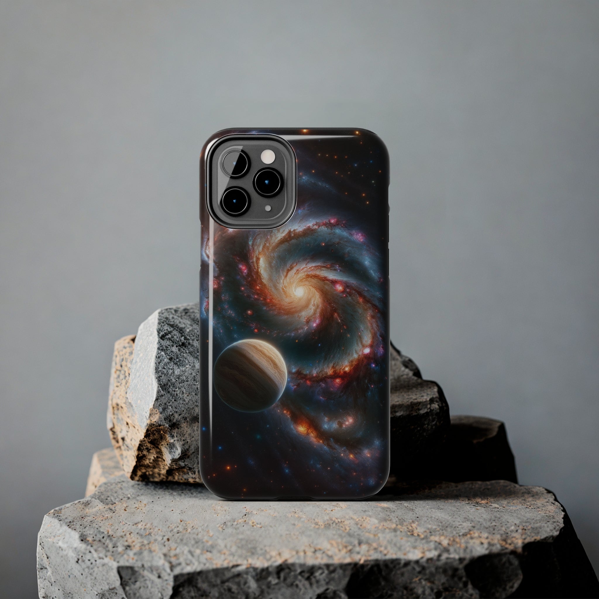 Yellow planet and wormhole - Tough Phone Case