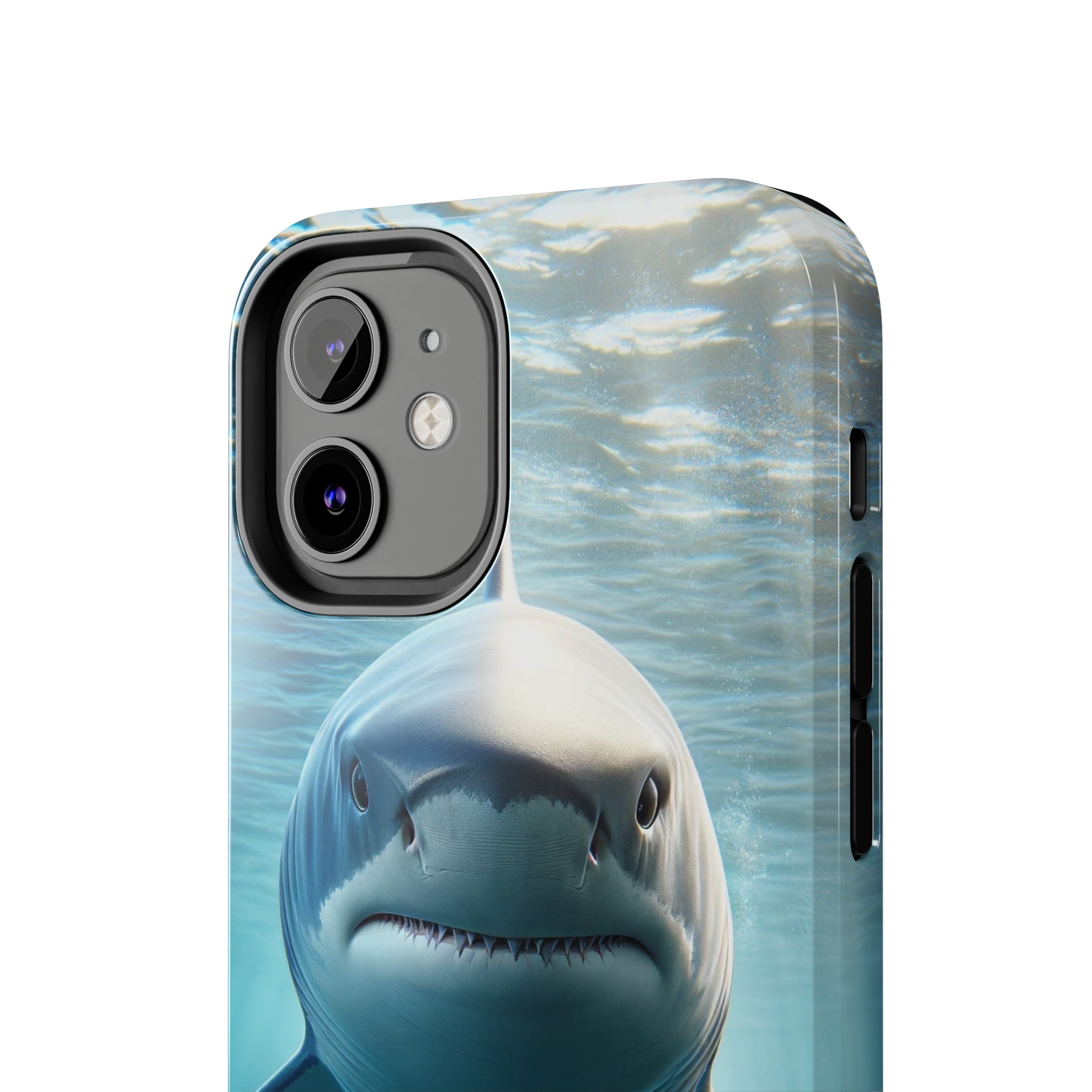 Curious shark - Tough Phone Case