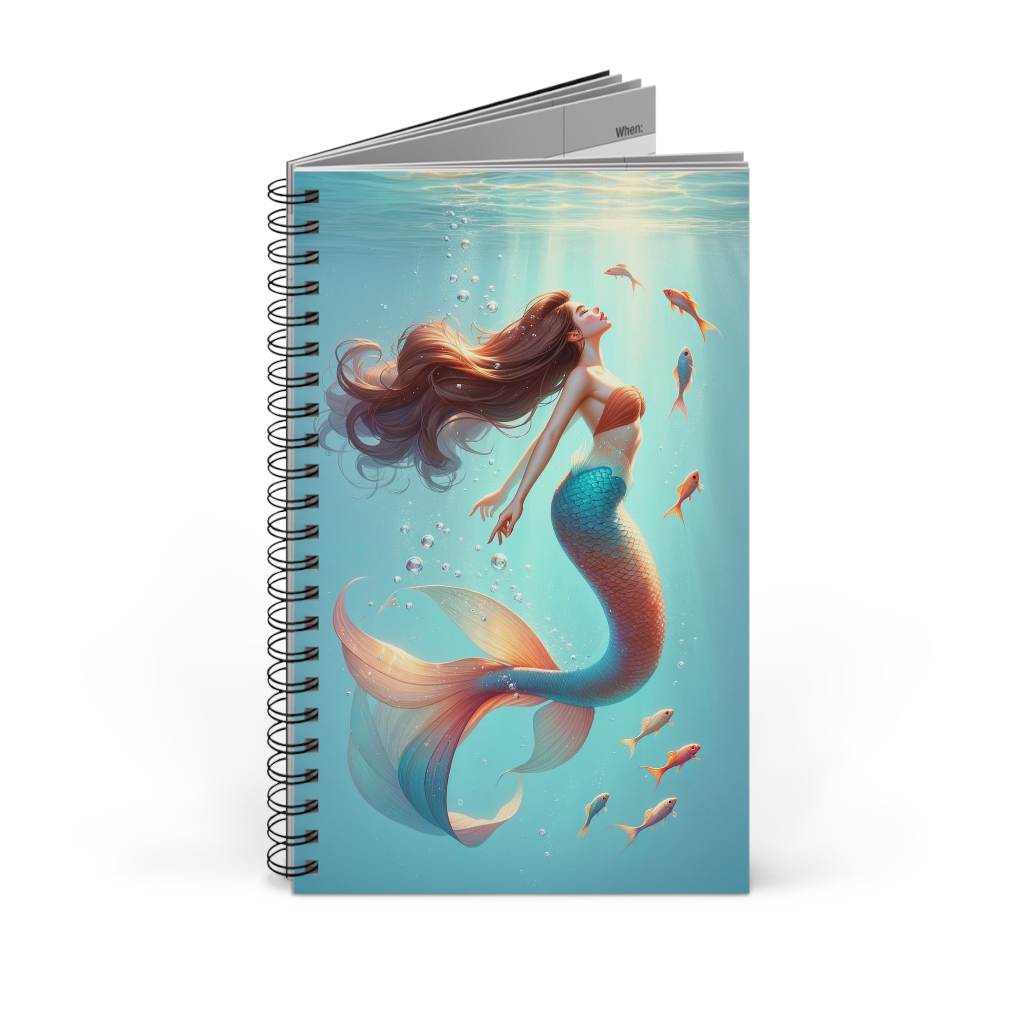 Mermaid with brown hair - Spiral Journal (EU)