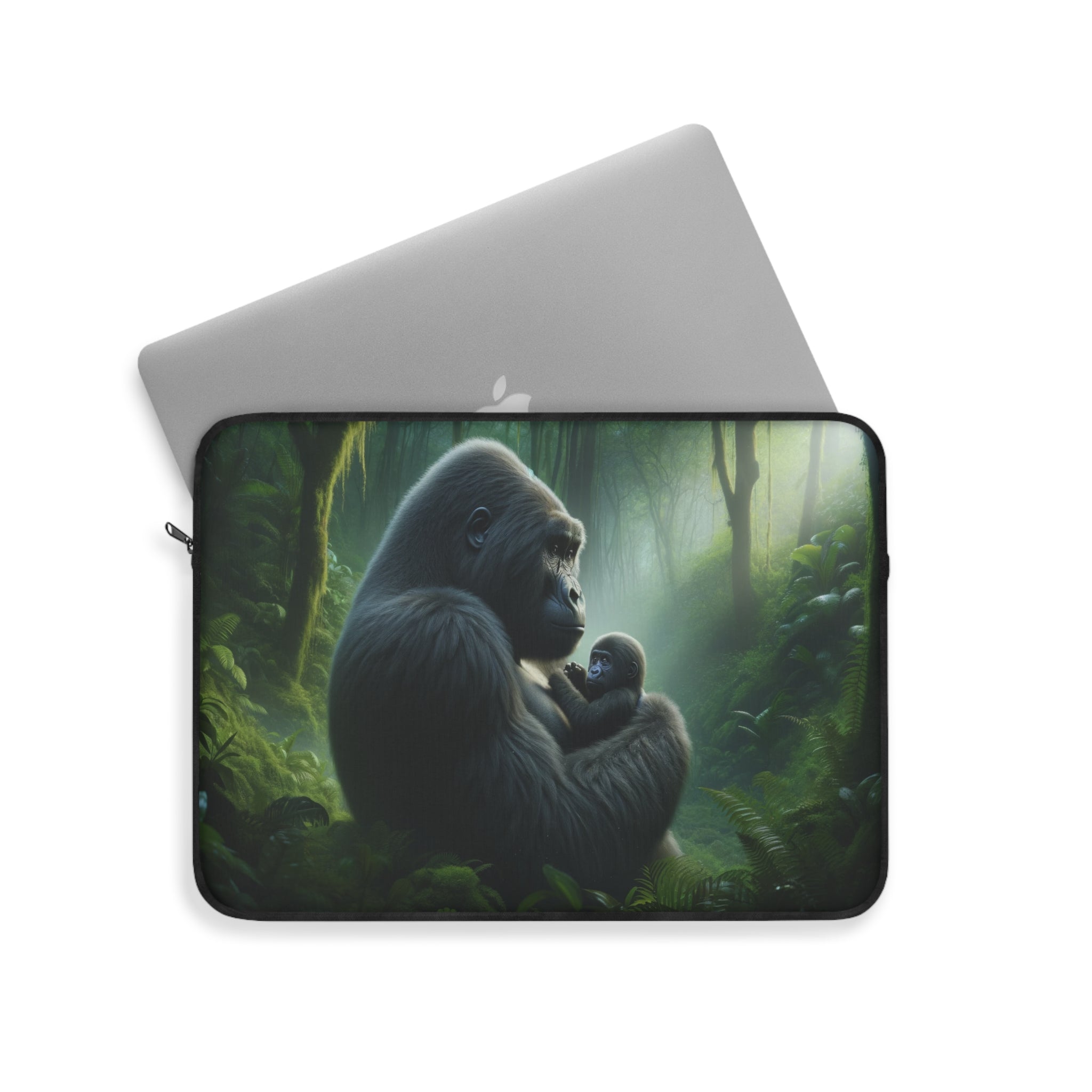 Gorilla mom and child - Laptop Sleeve