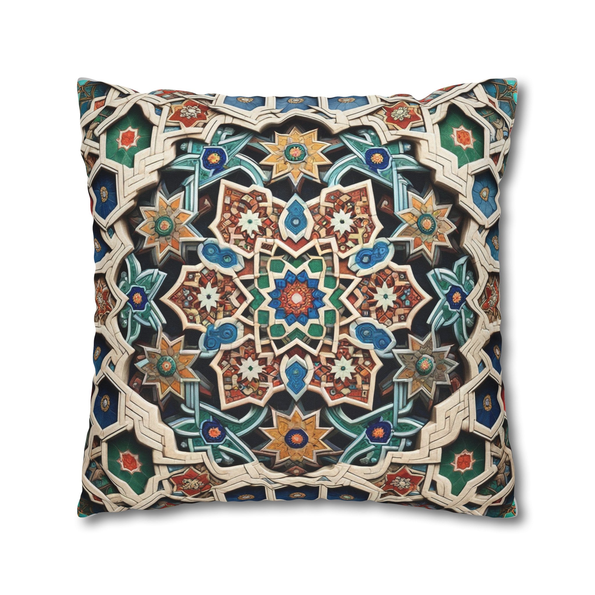 Persian Art 1 - Polyester Square Pillowcase