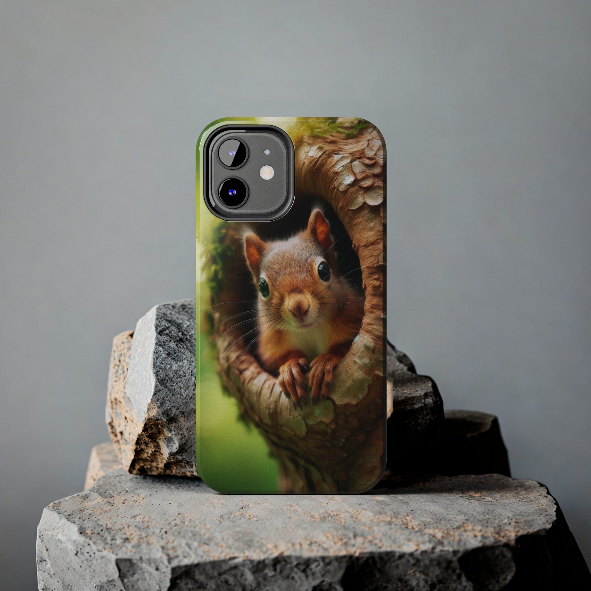 Squirrel in a tree - Tough Phone Case