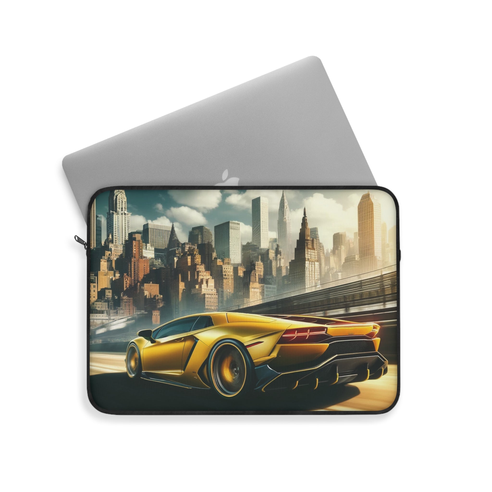 Yellow car in San Fransisco - Laptop Sleeve