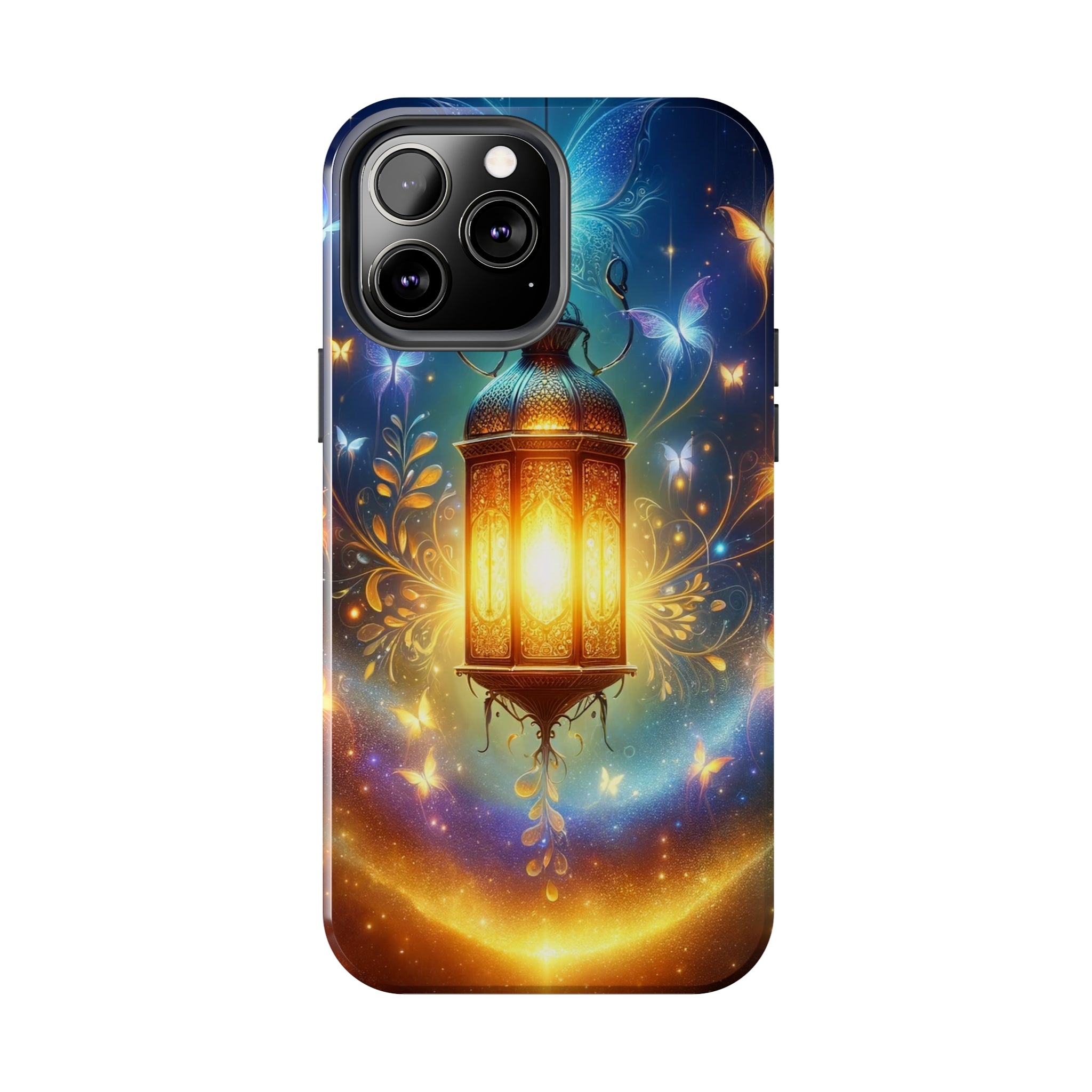 Butterflies around a lamp - Tough Phone Case