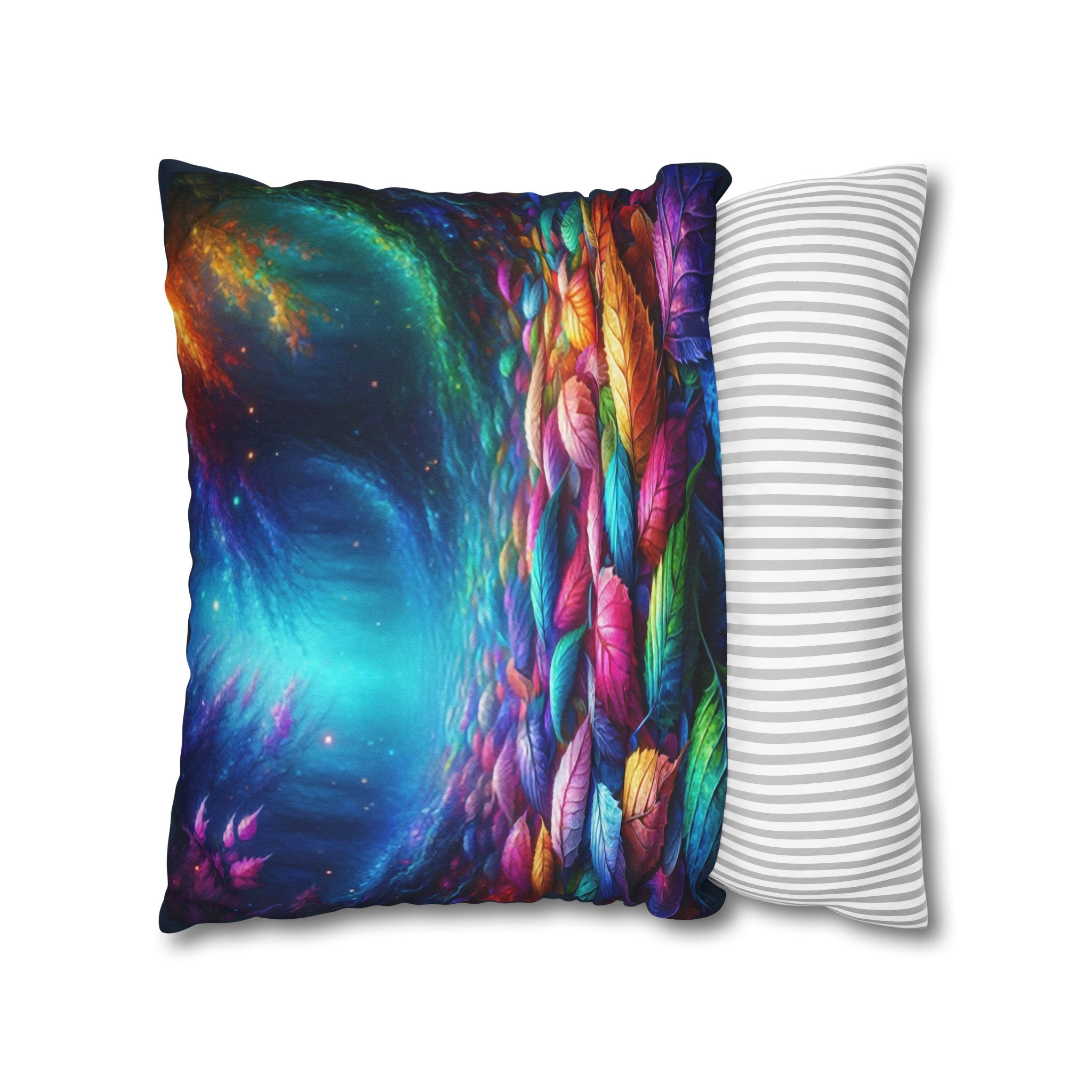 Magical Leaves 1 -  Polyester Square Pillowcase