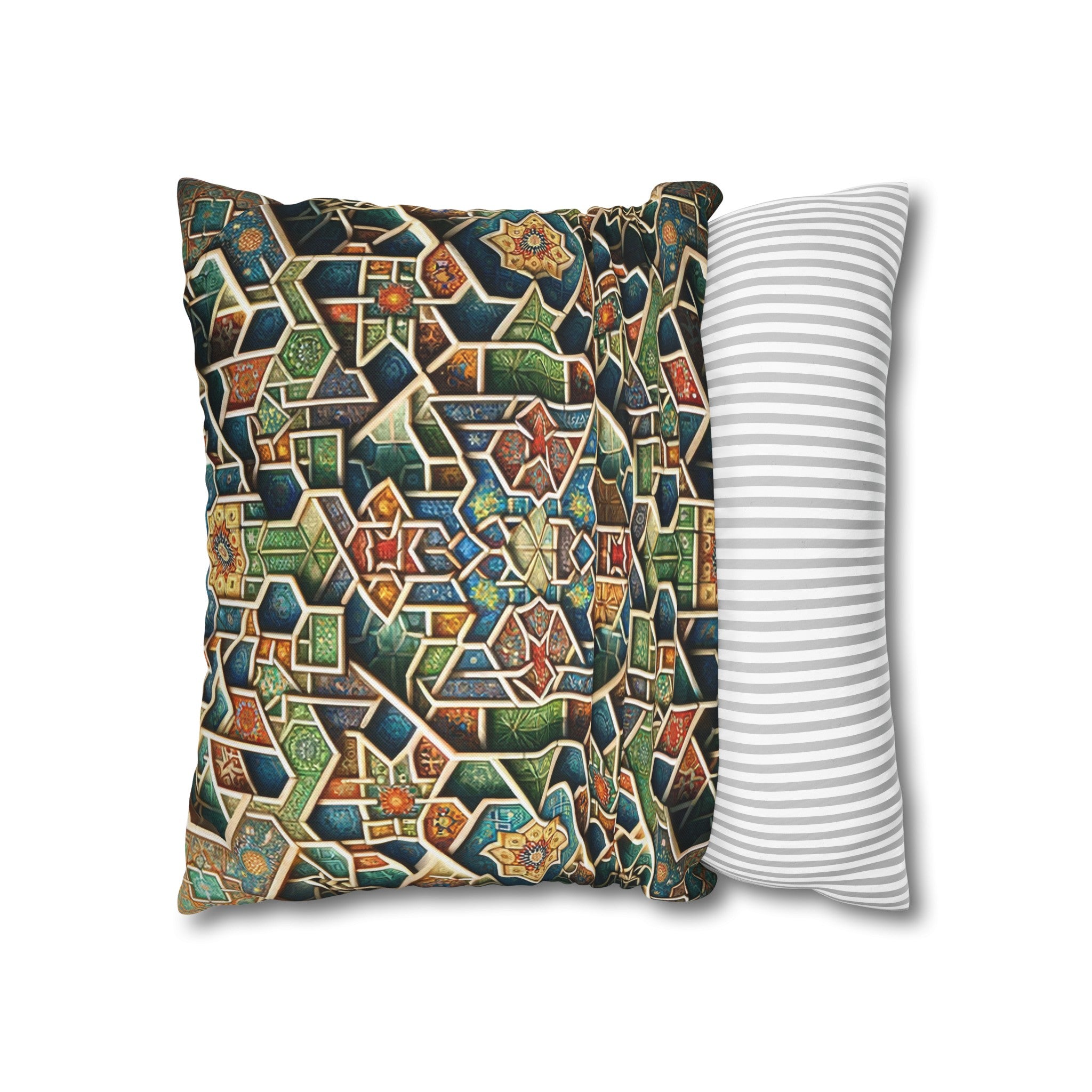 Persian Art 2 - Polyester Square Pillowcase