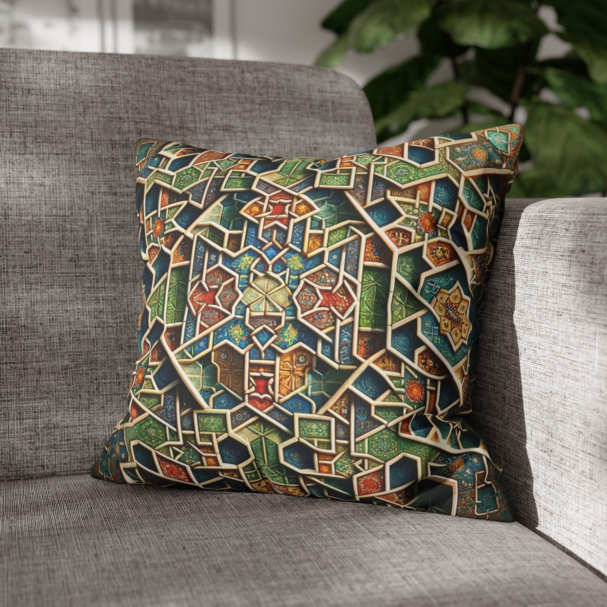 Persian Art (2) - Suede Square Pillowcase