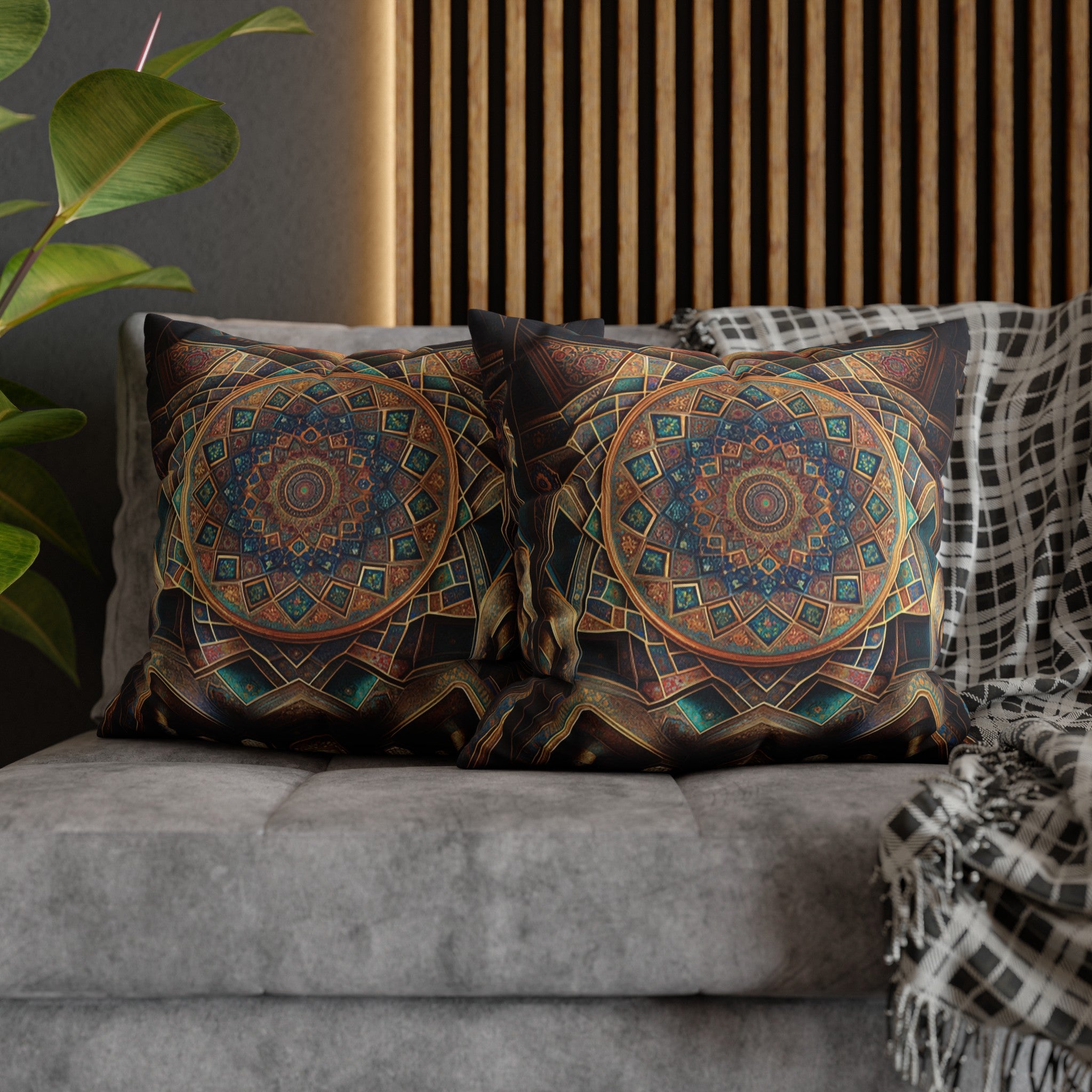 Persian Art 5 - Polyester Square Pillowcase