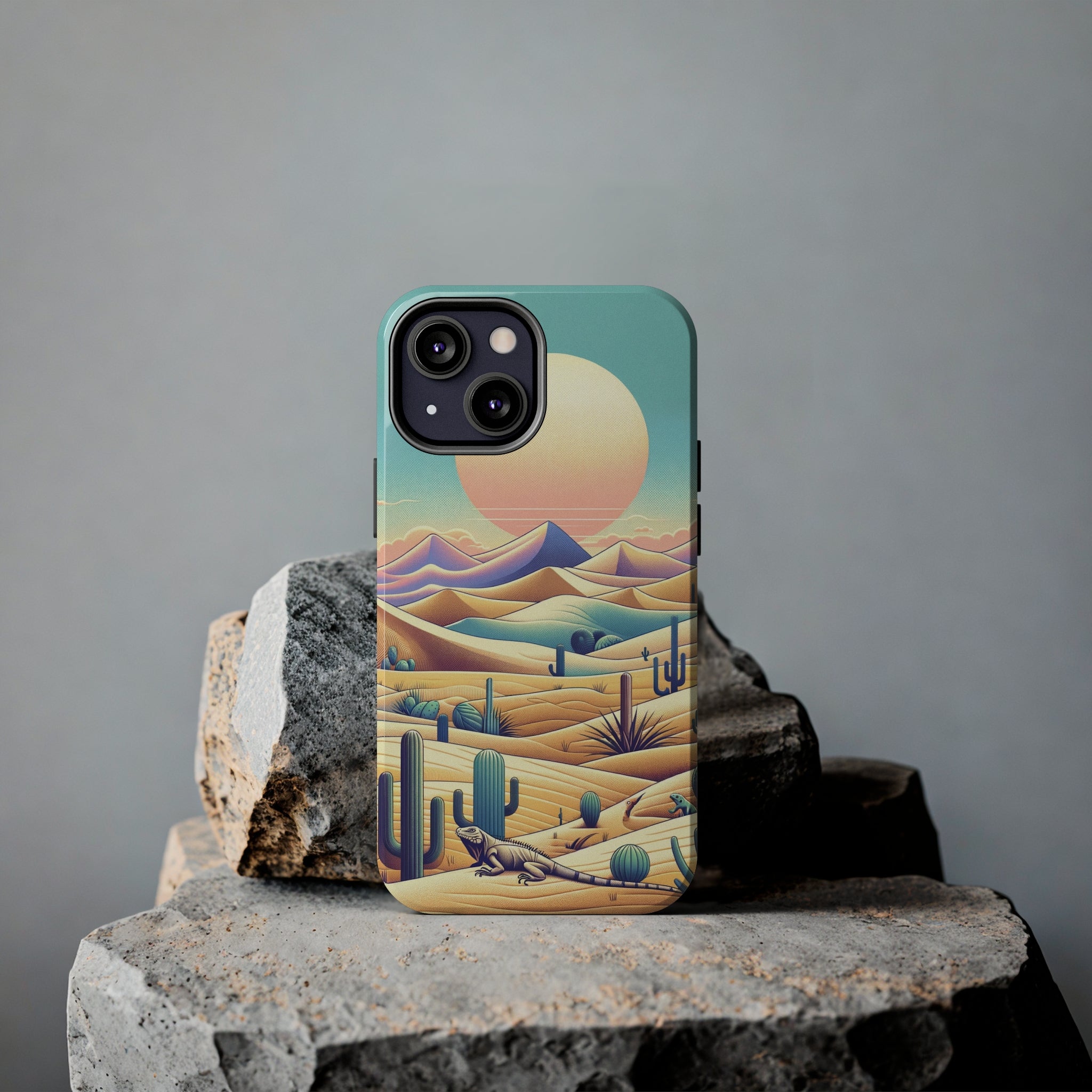 Iguana in the desert 2 - Tough Phone Case