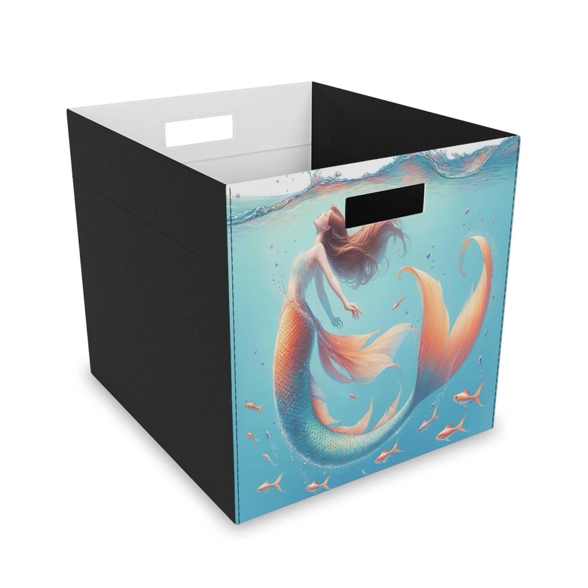 Mermaid with orange tail - Storage Box