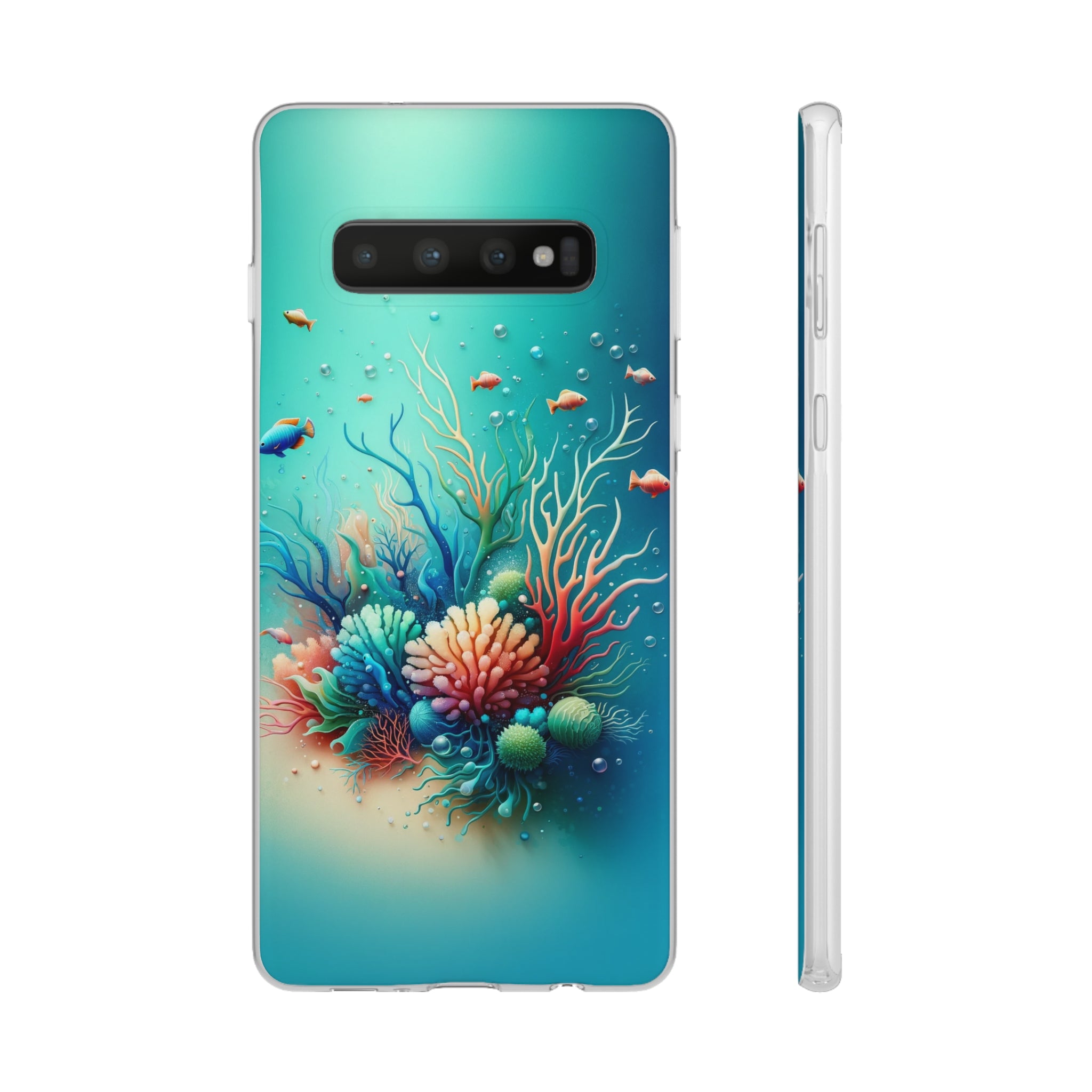 Fish around coral reef - Flexi Case (Samsung only)