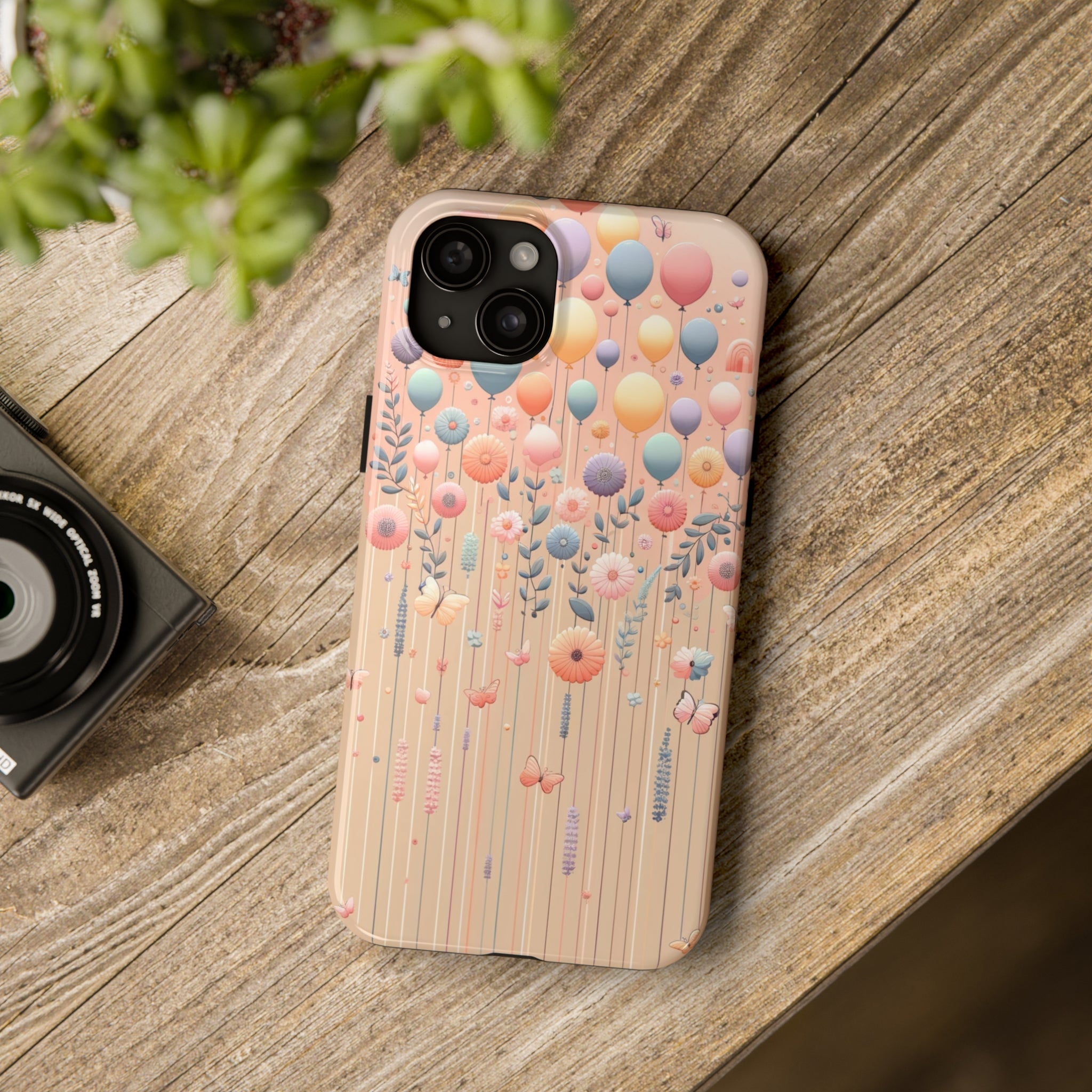 Balloons and flowers - Tough Phone Case