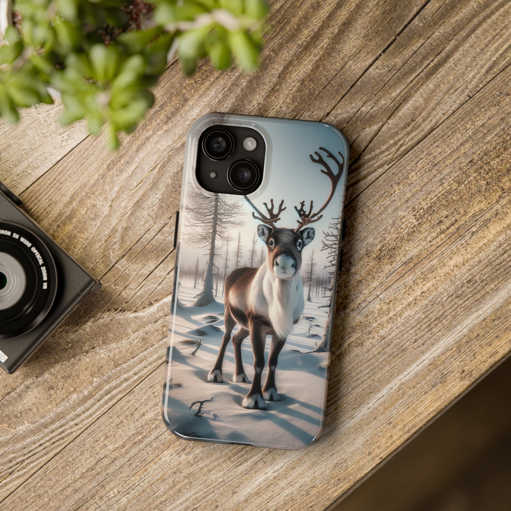 Curious reindeer - Tough Phone Case