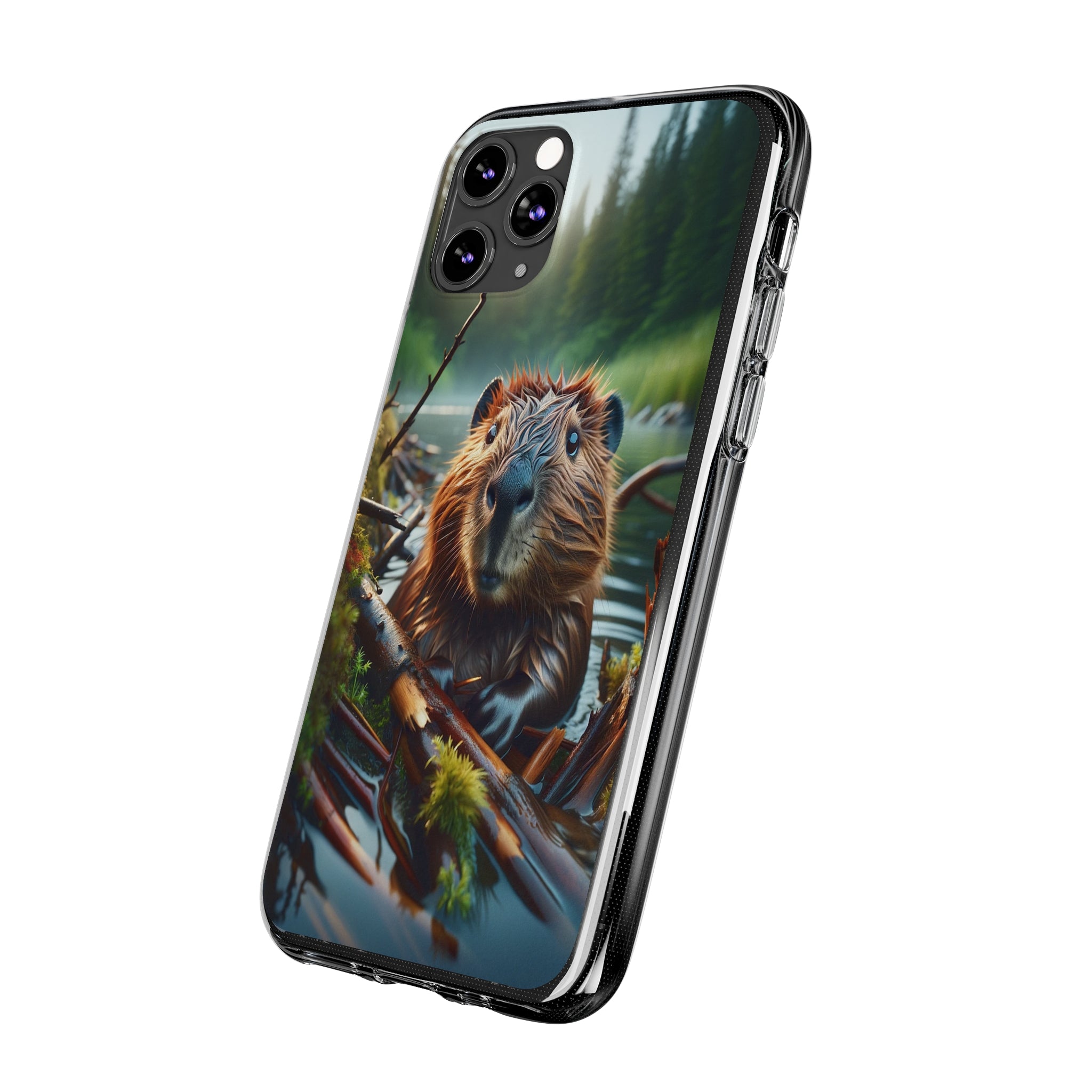 Curious Beaver - Soft Phone Case