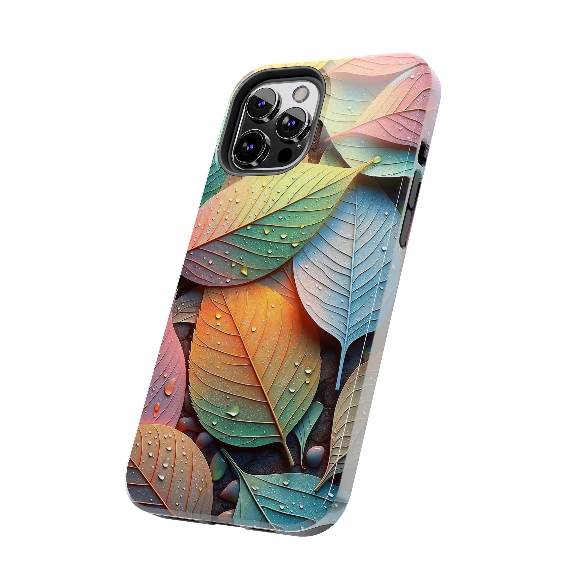 Pastel coloured leaves - Tough Phone Case