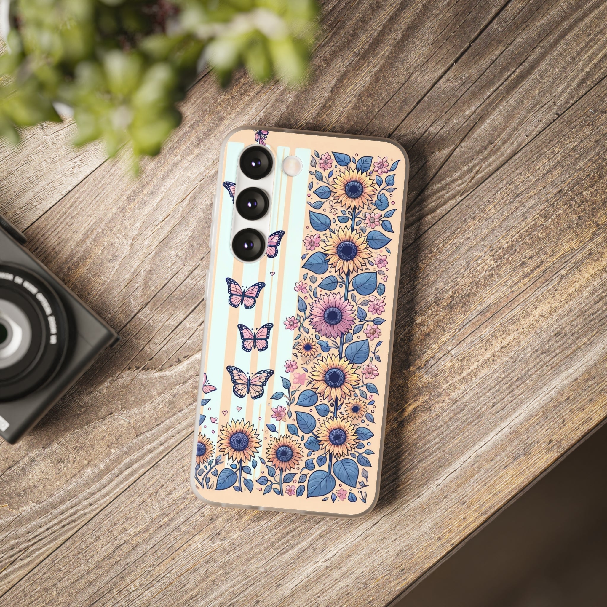 Sunflowers and butterflies - Flexi Case (Samsung only)