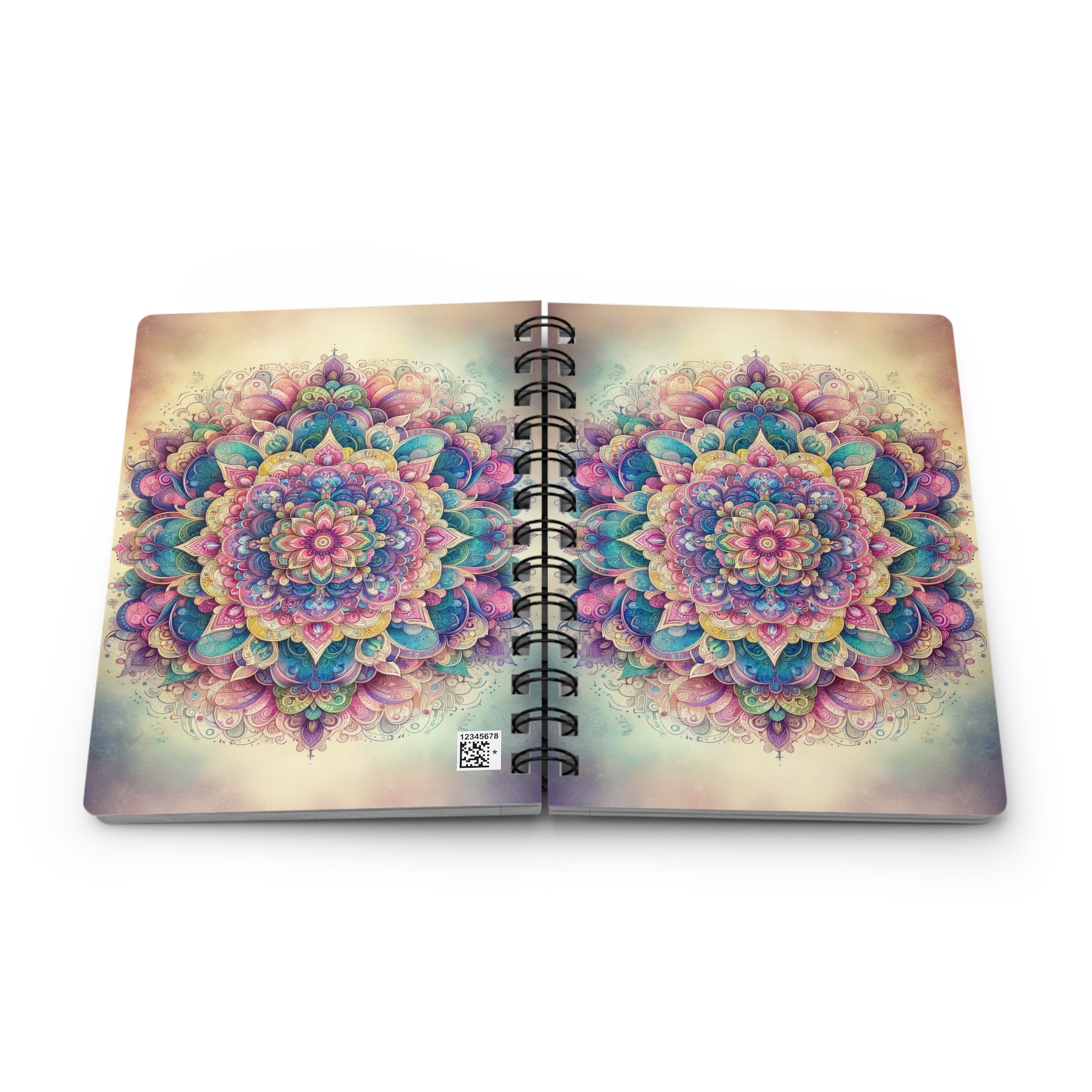 Pastel Mandala - Spiral Notebook