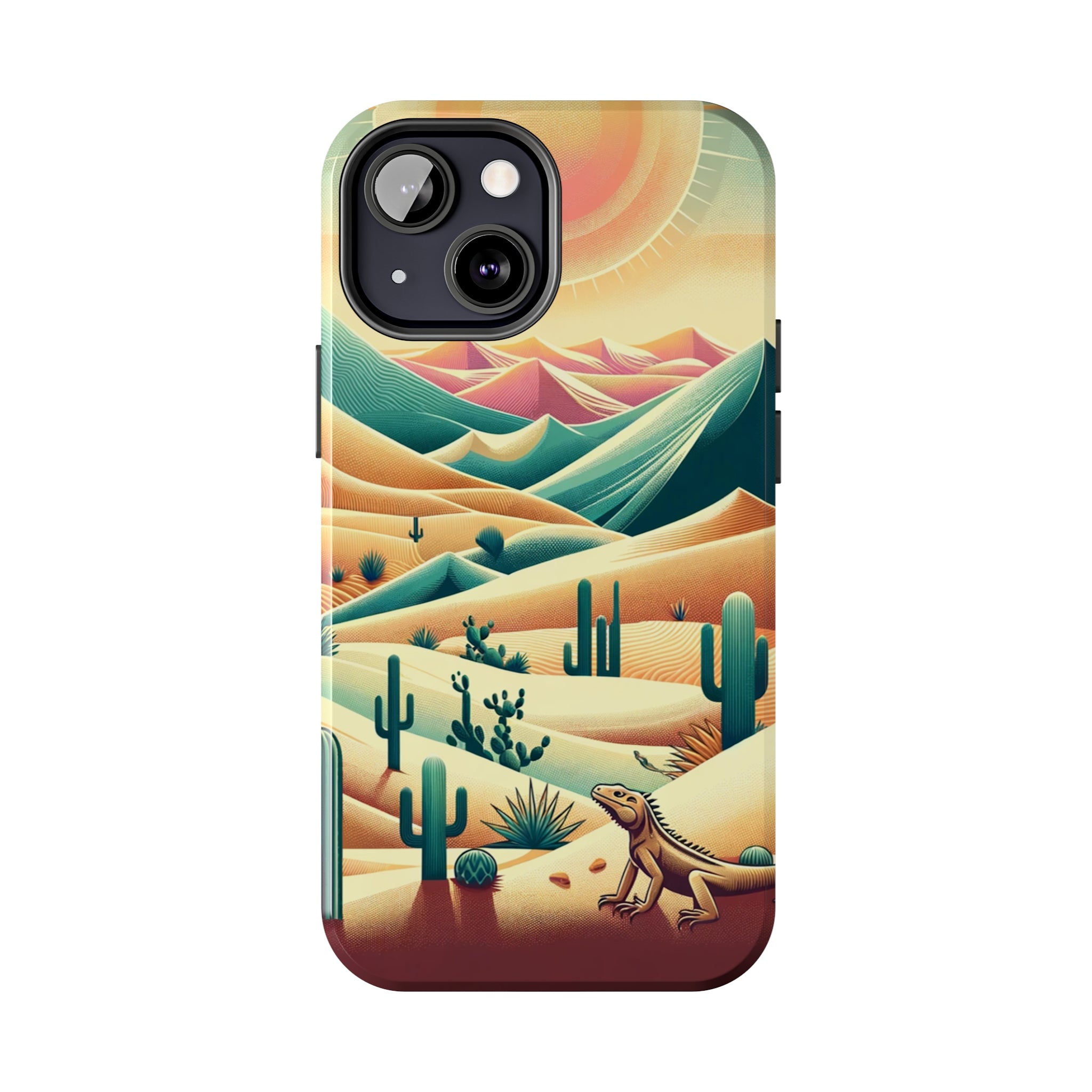 Iguana in the desert - Tough Phone Case