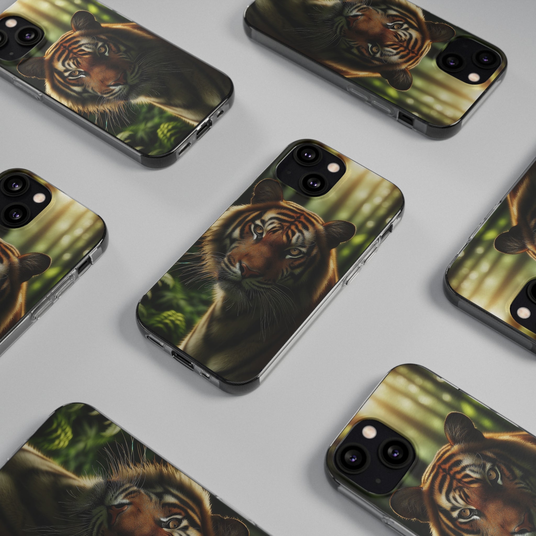 Curious Tiger - Soft Phone Case