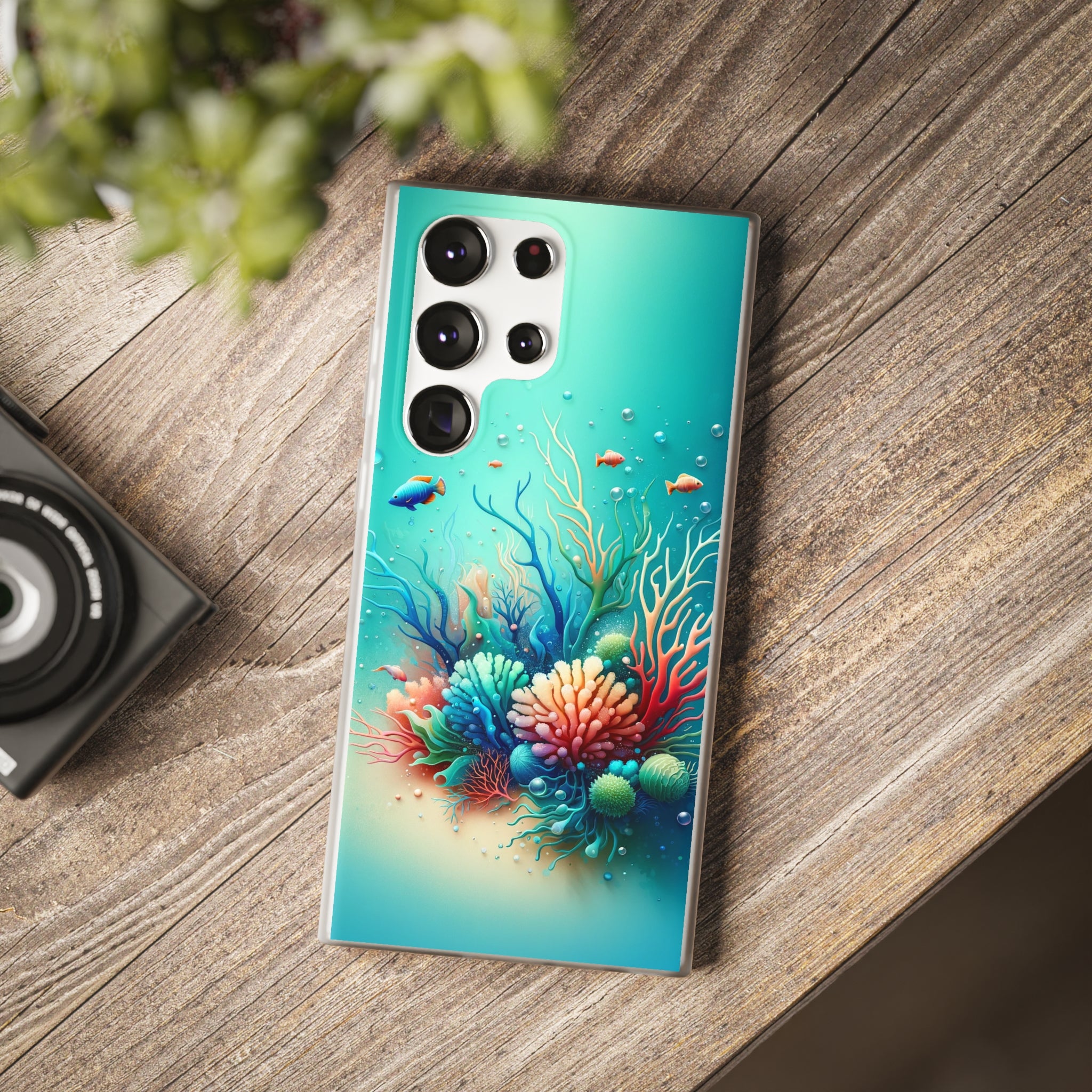 Fish around coral reef - Flexi Case (Samsung only)