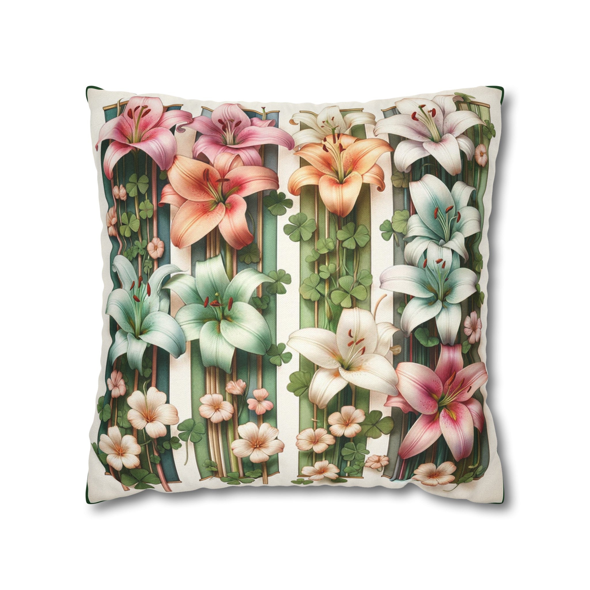 Lilies 1 - Polyester Square Pillowcase