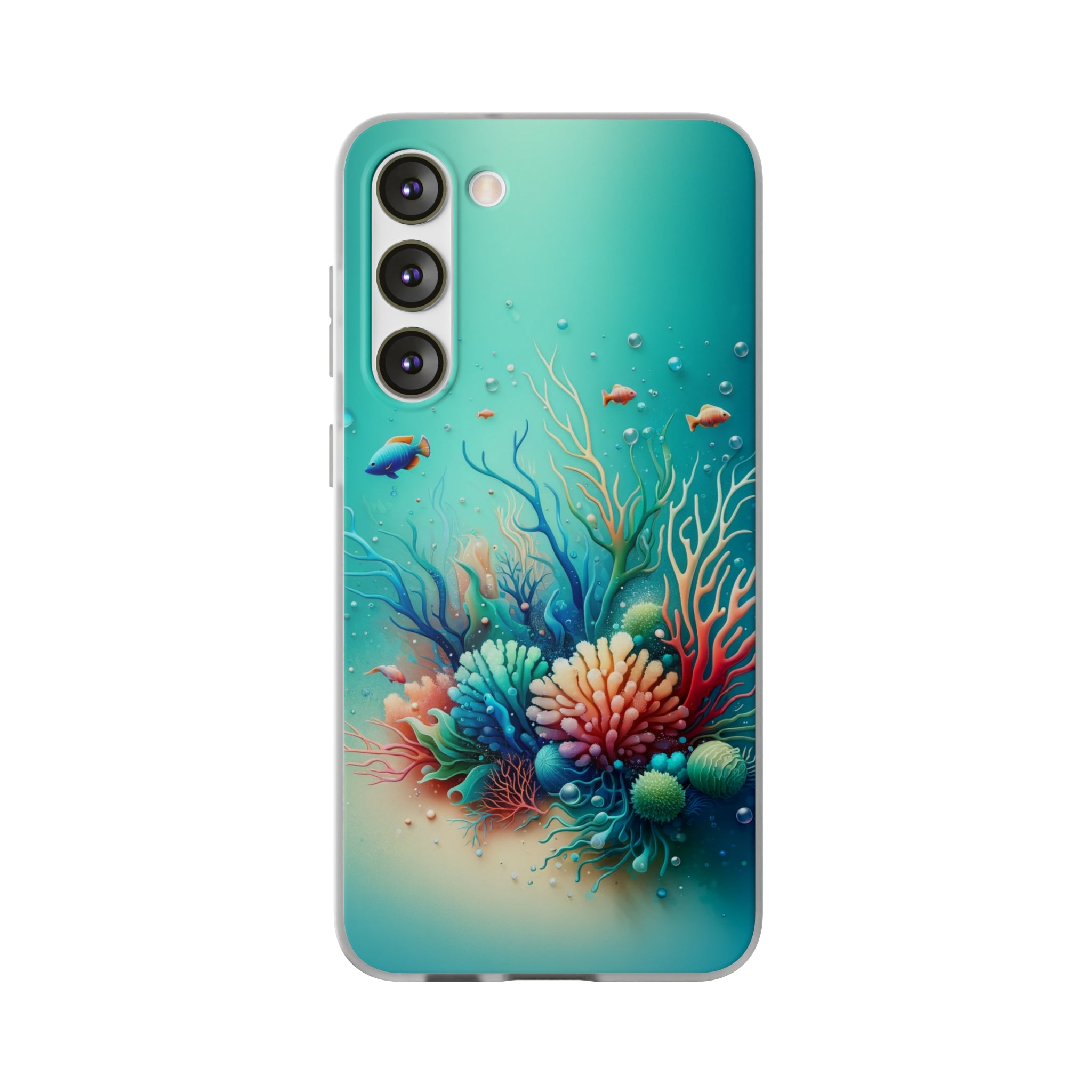 Fish around coral reef - Flexi Case (Samsung only)