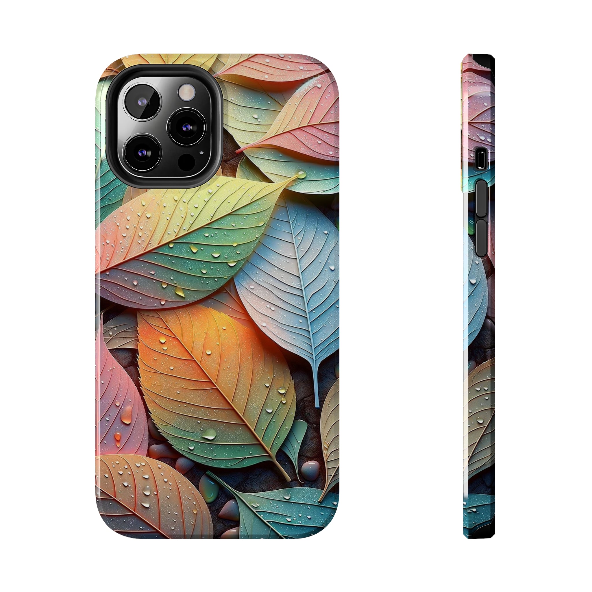 Pastel coloured leaves - Tough Phone Case