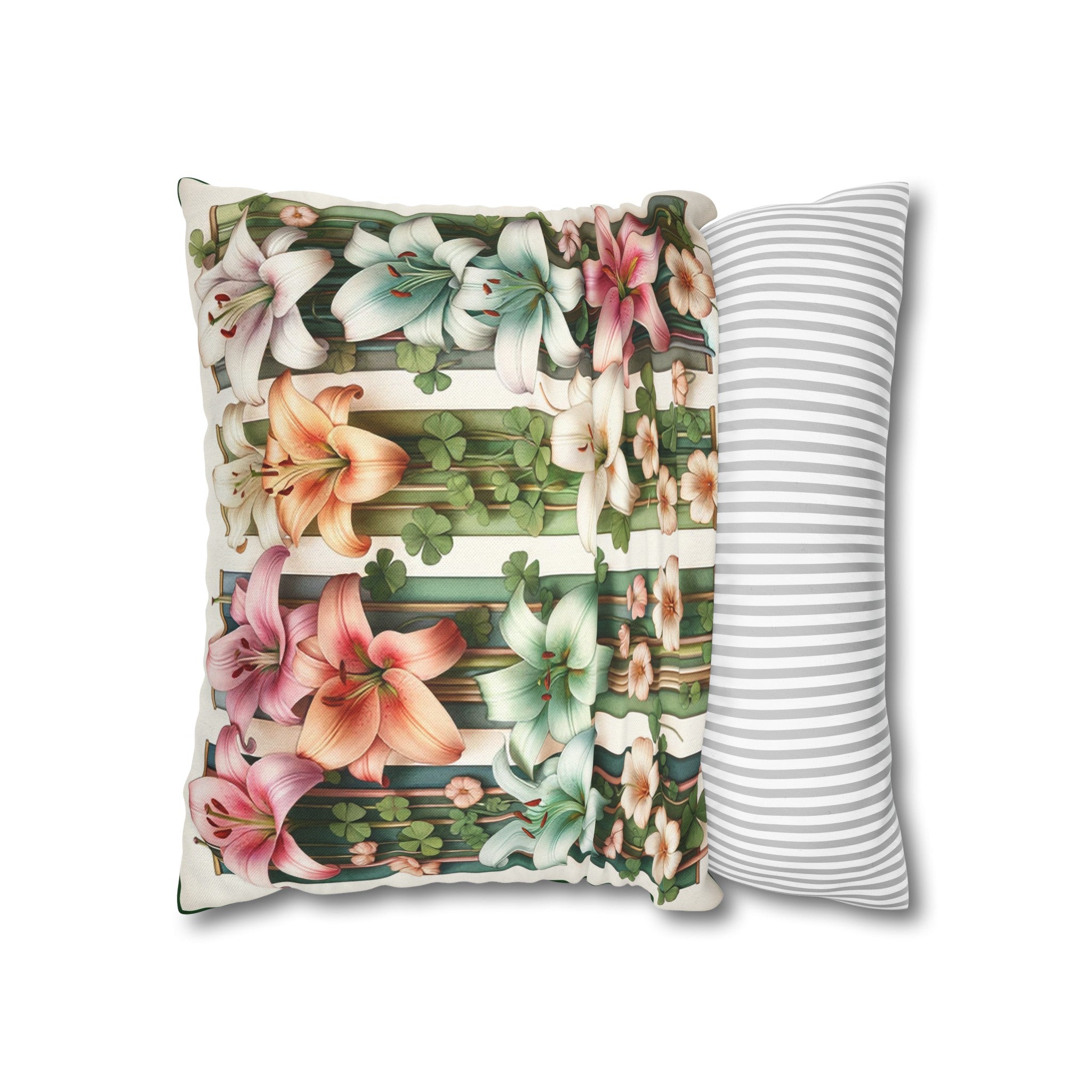 Lilies 1 - Polyester Square Pillowcase