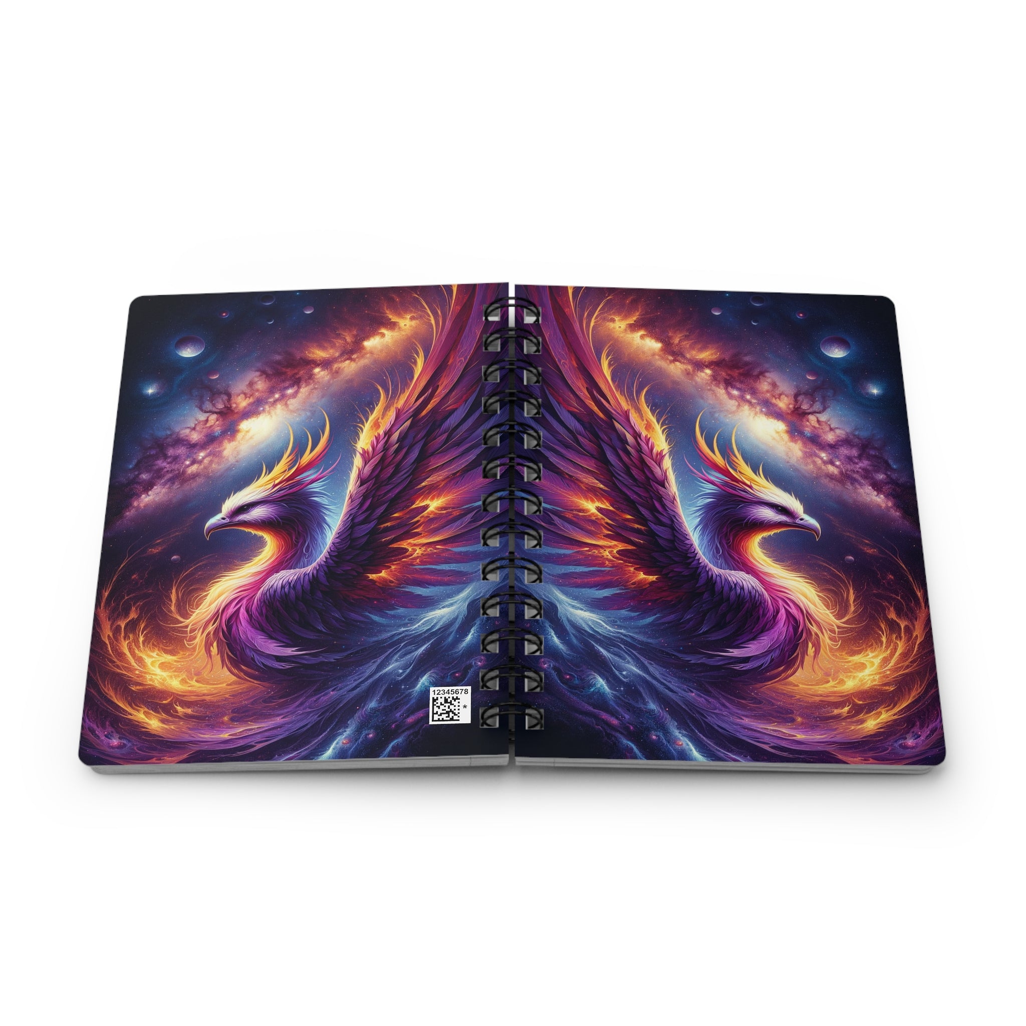 Purple Phoenix - Spiral Notebook