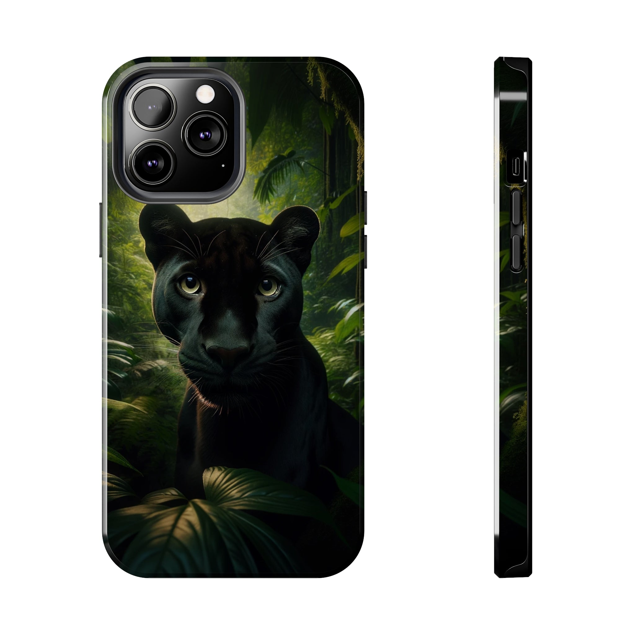 Curious black panther - Tough Phone Case