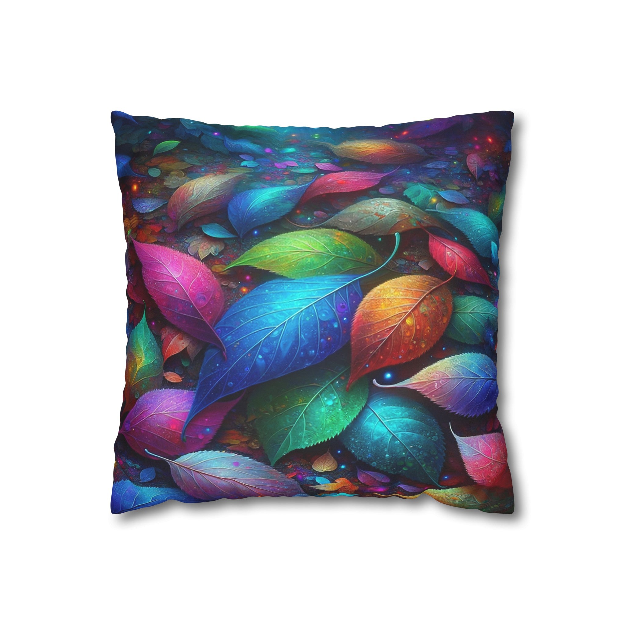 Magical leaves (3) - Suede Square Pillowcase