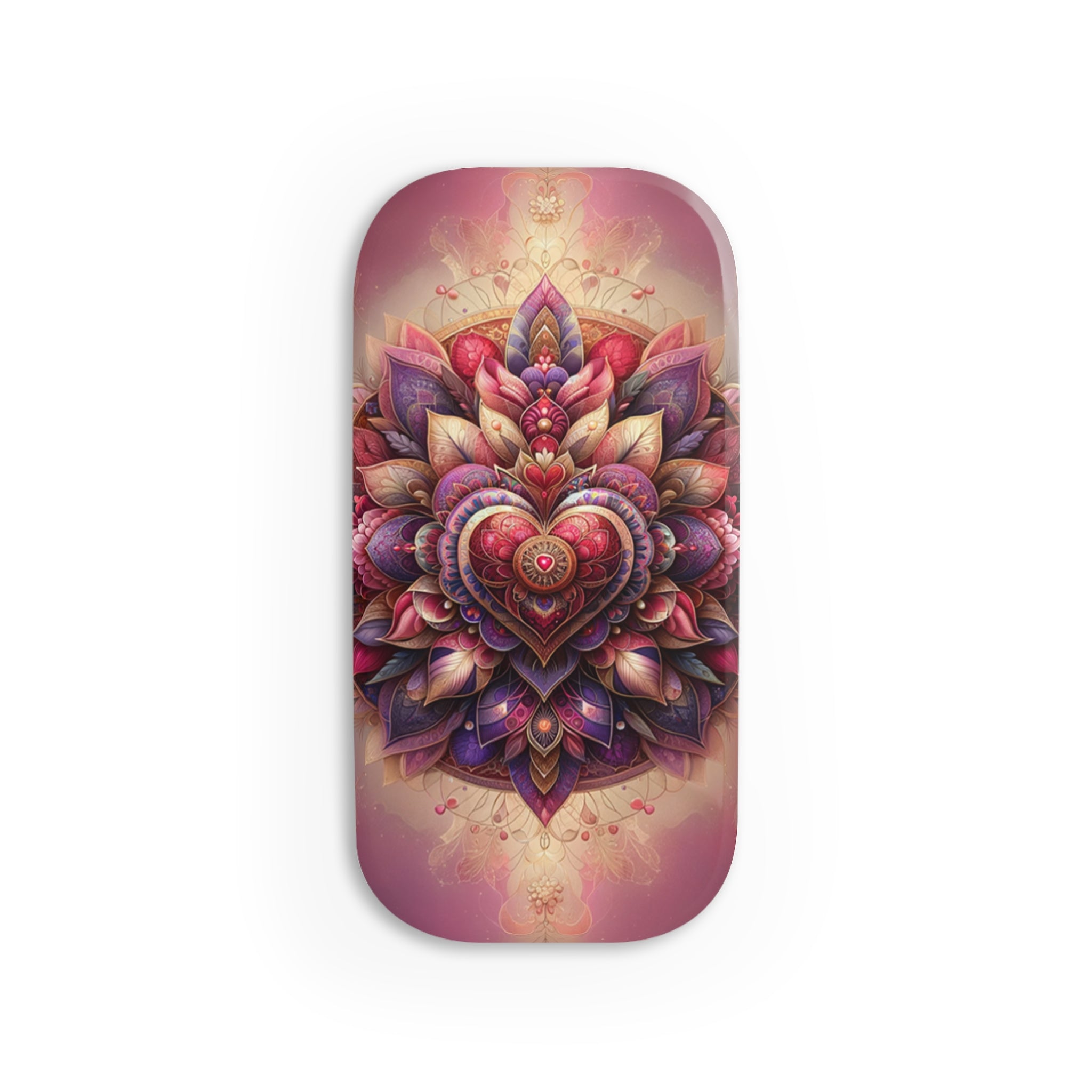 Pink purple mandala - Phone Click-On Grip