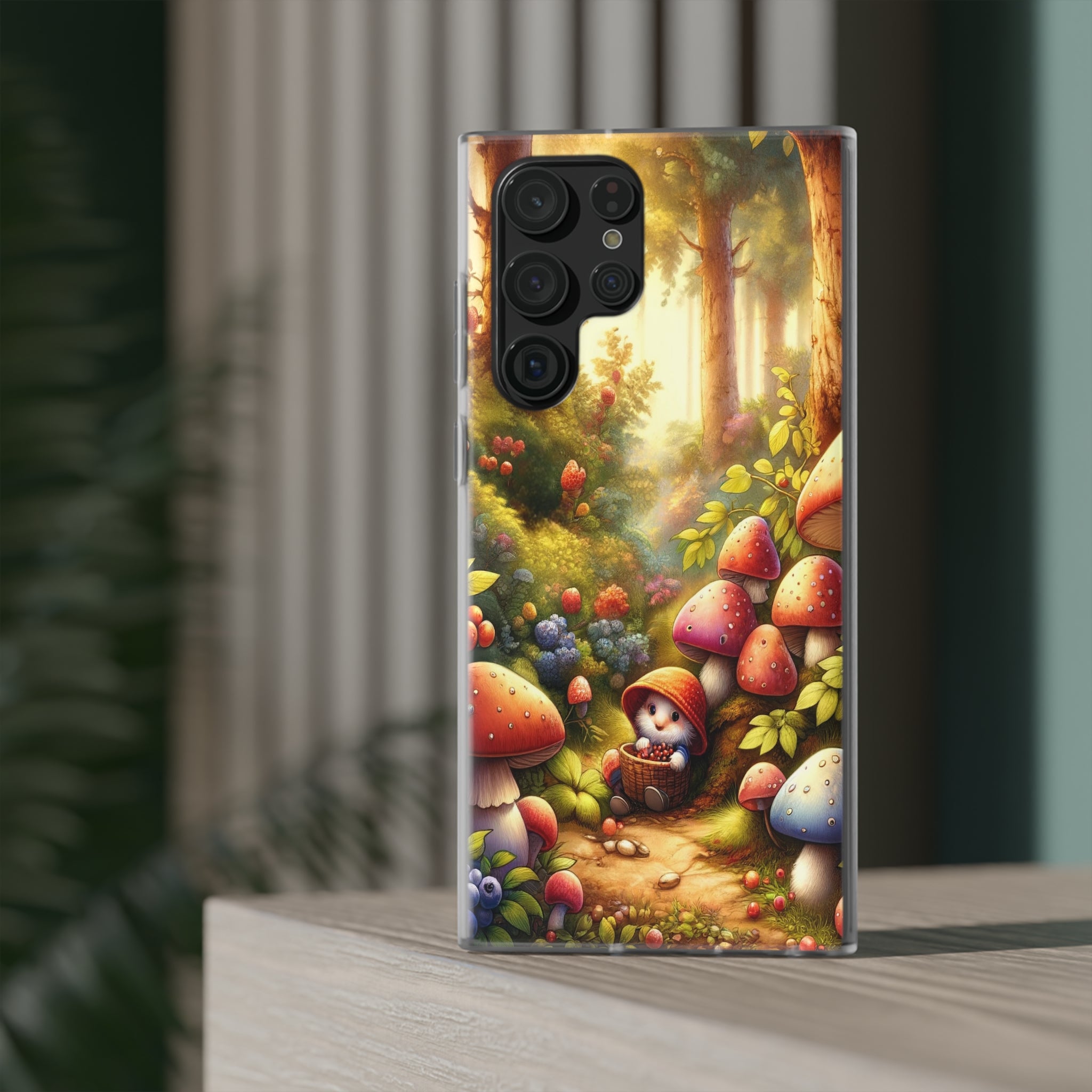 Gnome and mushrooms - Flexi Case (Samsung only)