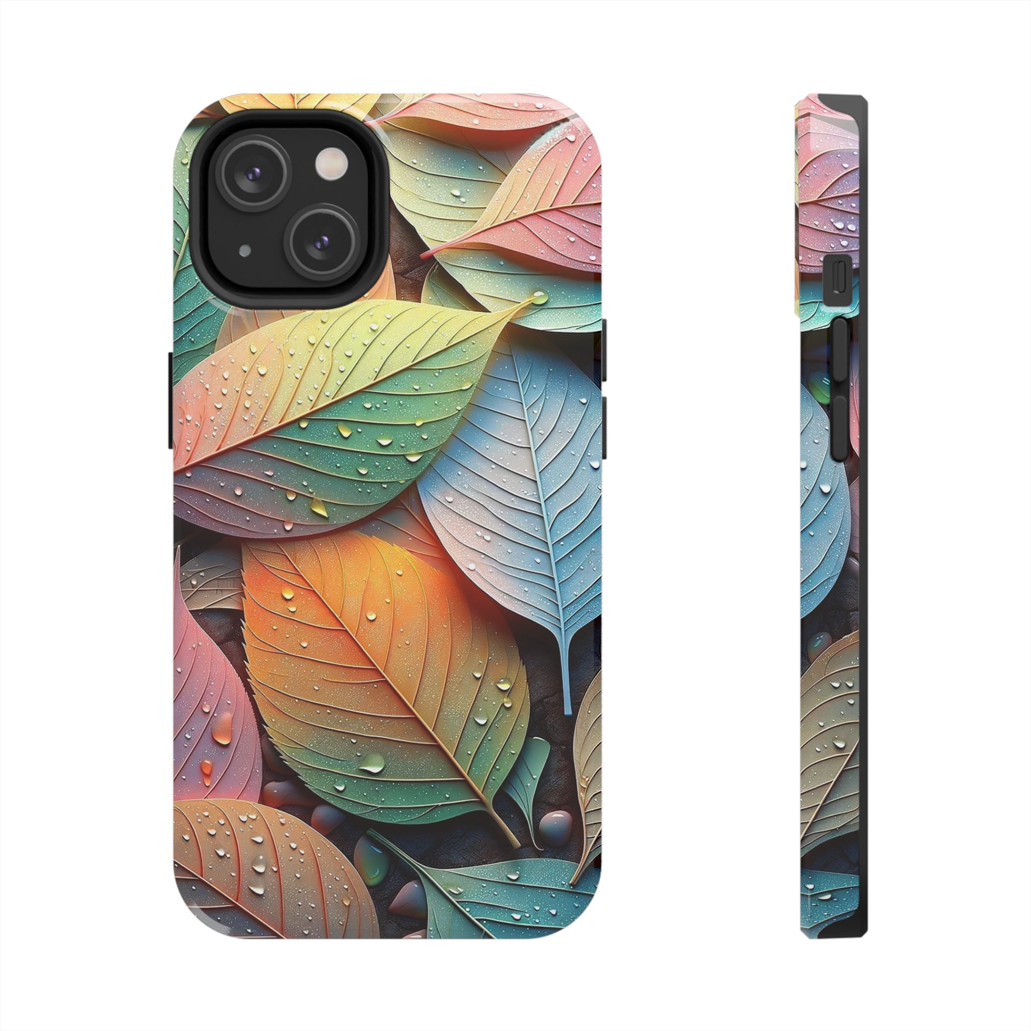 Pastel coloured leaves - Tough Phone Case