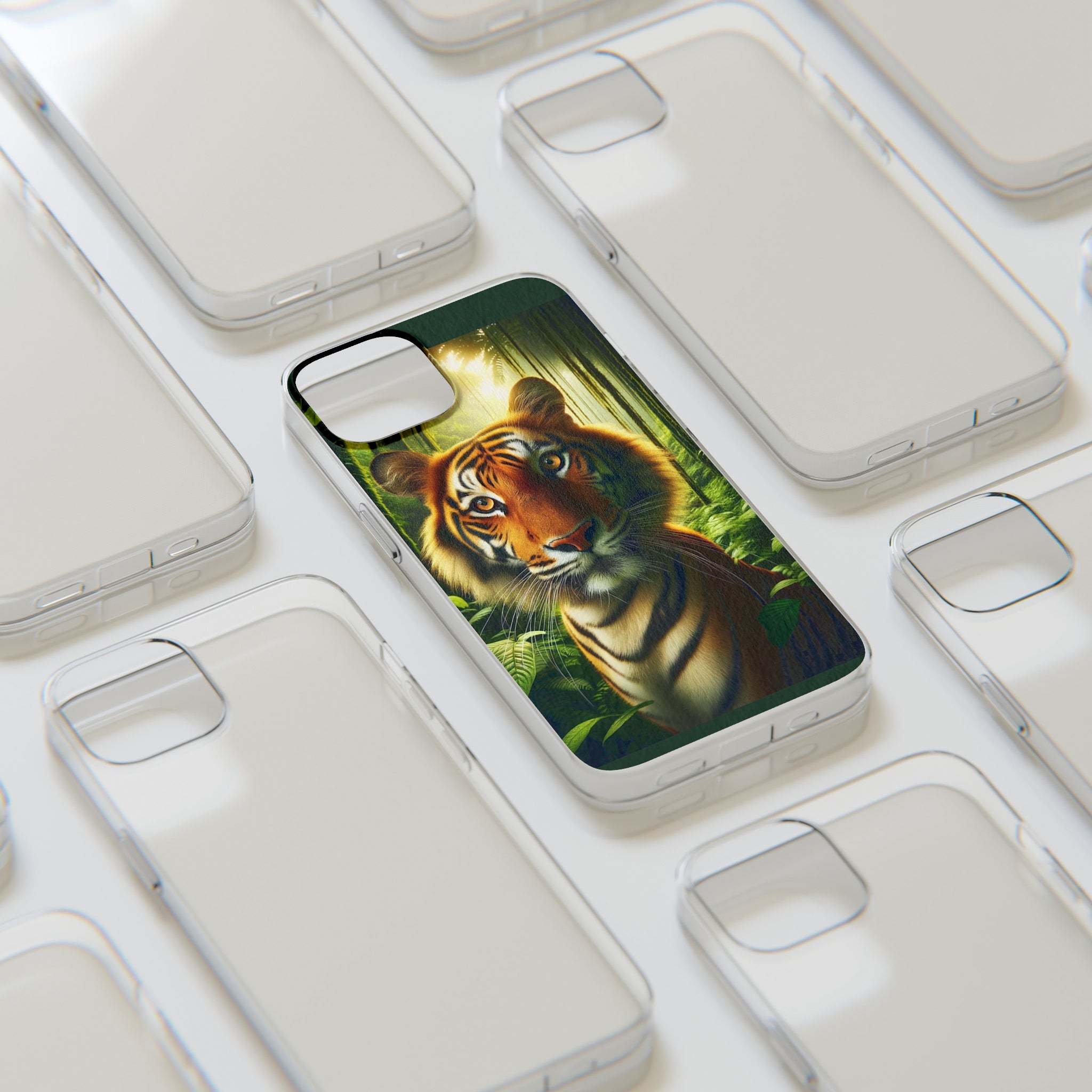 Curious Tiger - Soft Phone Cases