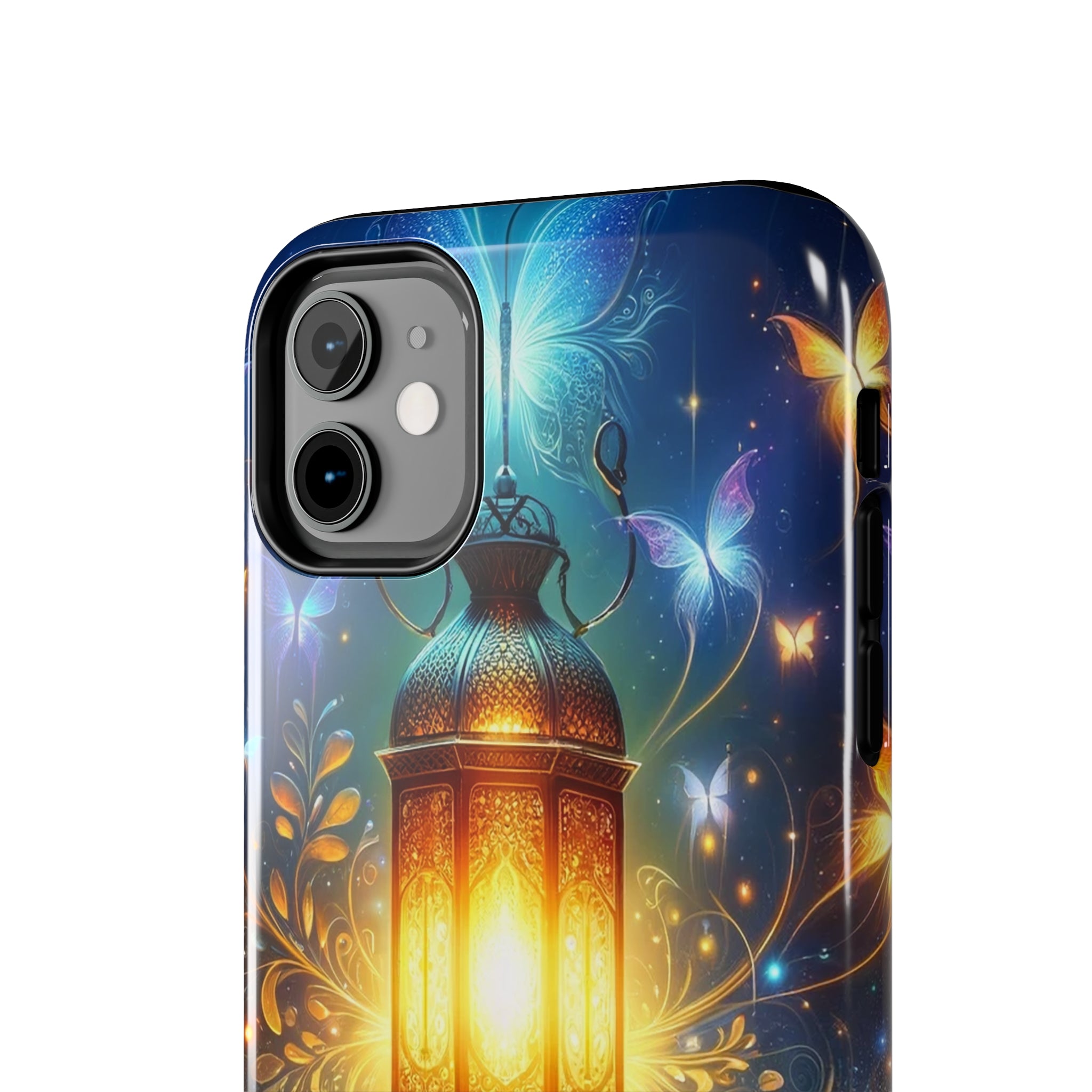 Butterflies around a lamp - Tough Phone Case