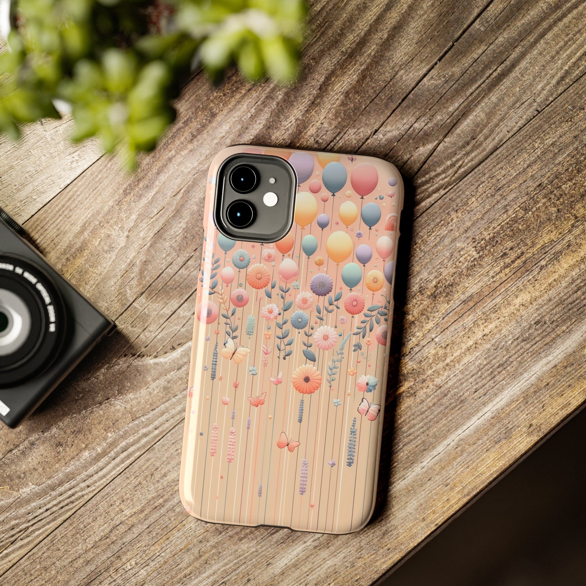 Balloons and flowers - Tough Phone Case