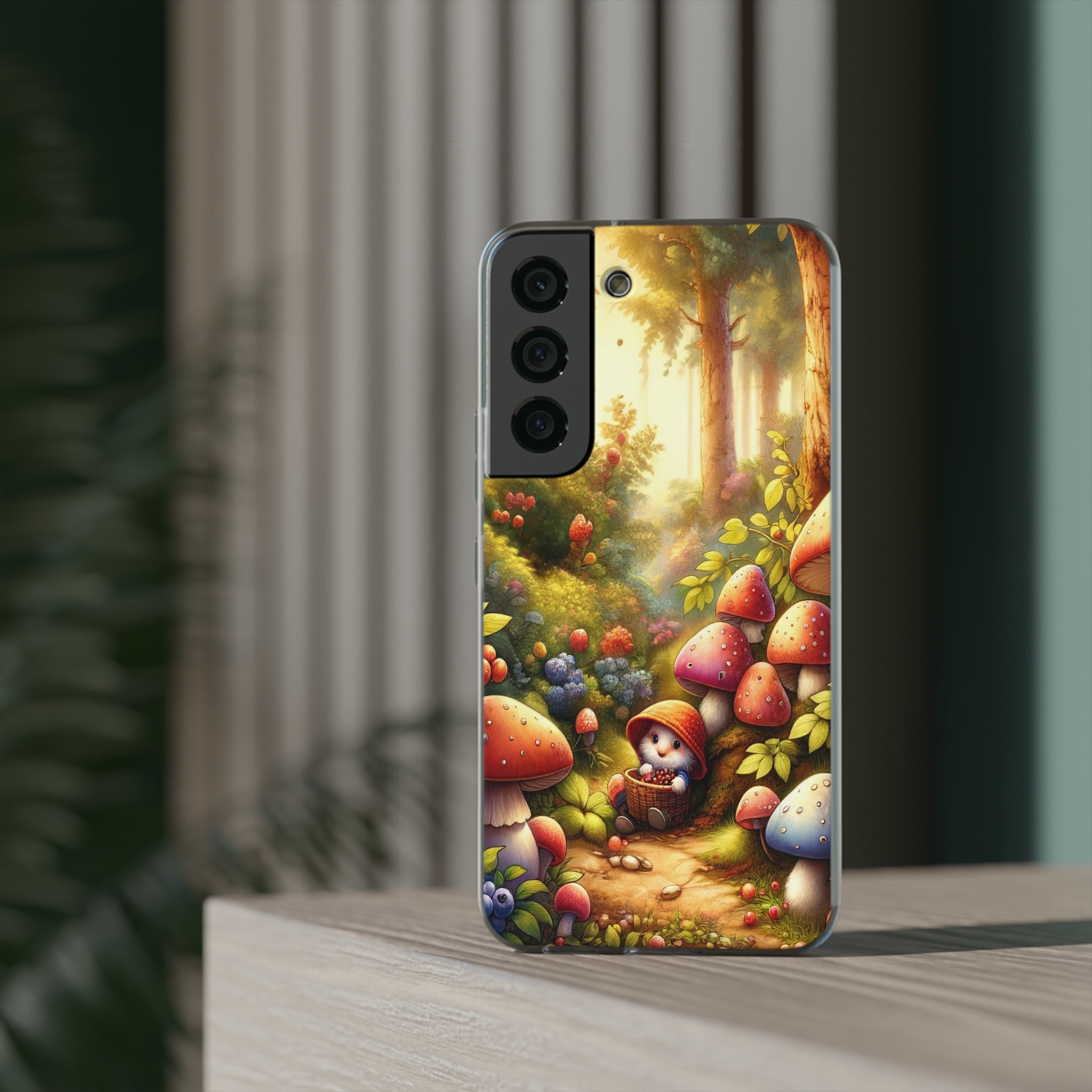 Gnome and mushrooms - Flexi Case (Samsung only)