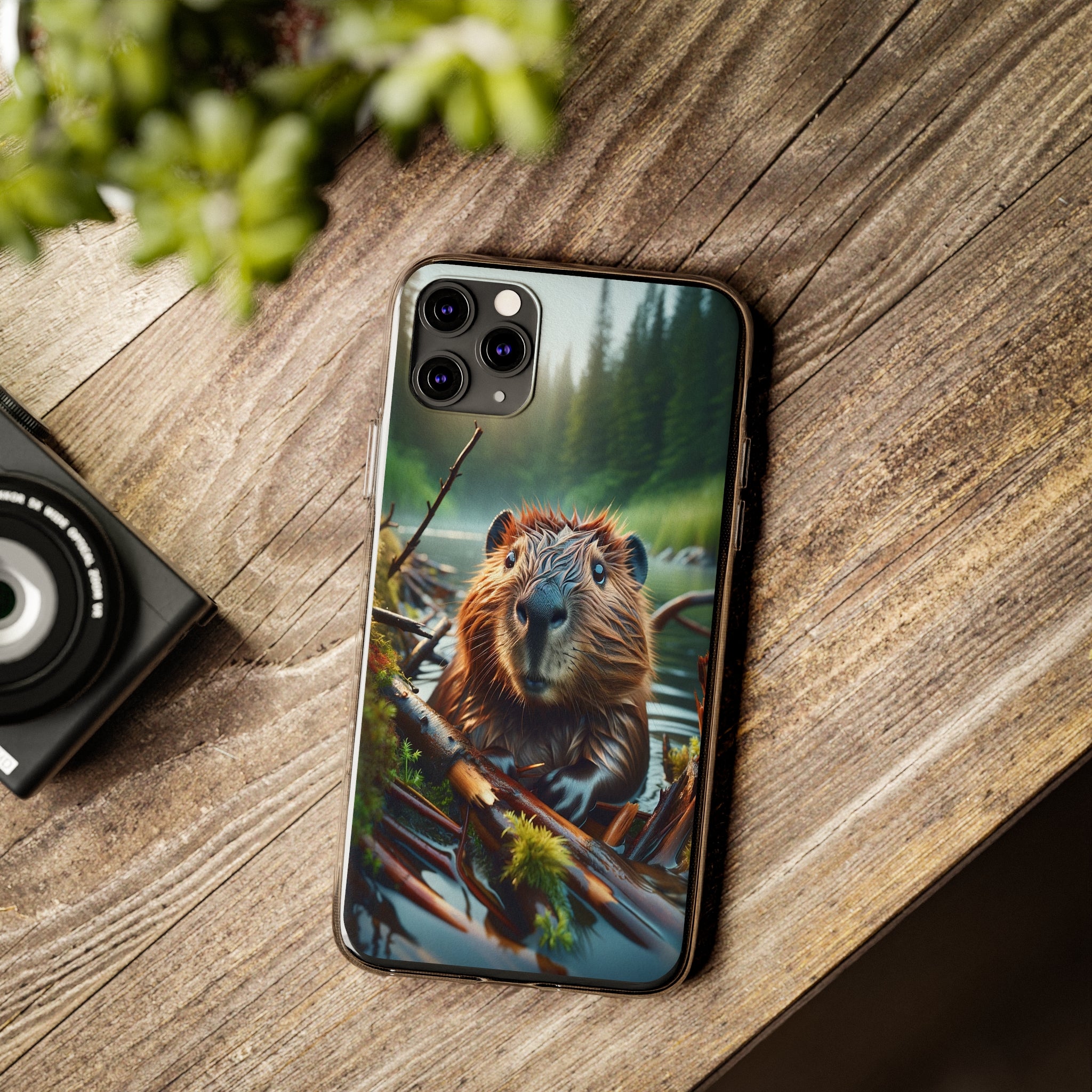 Curious Beaver - Soft Phone Case