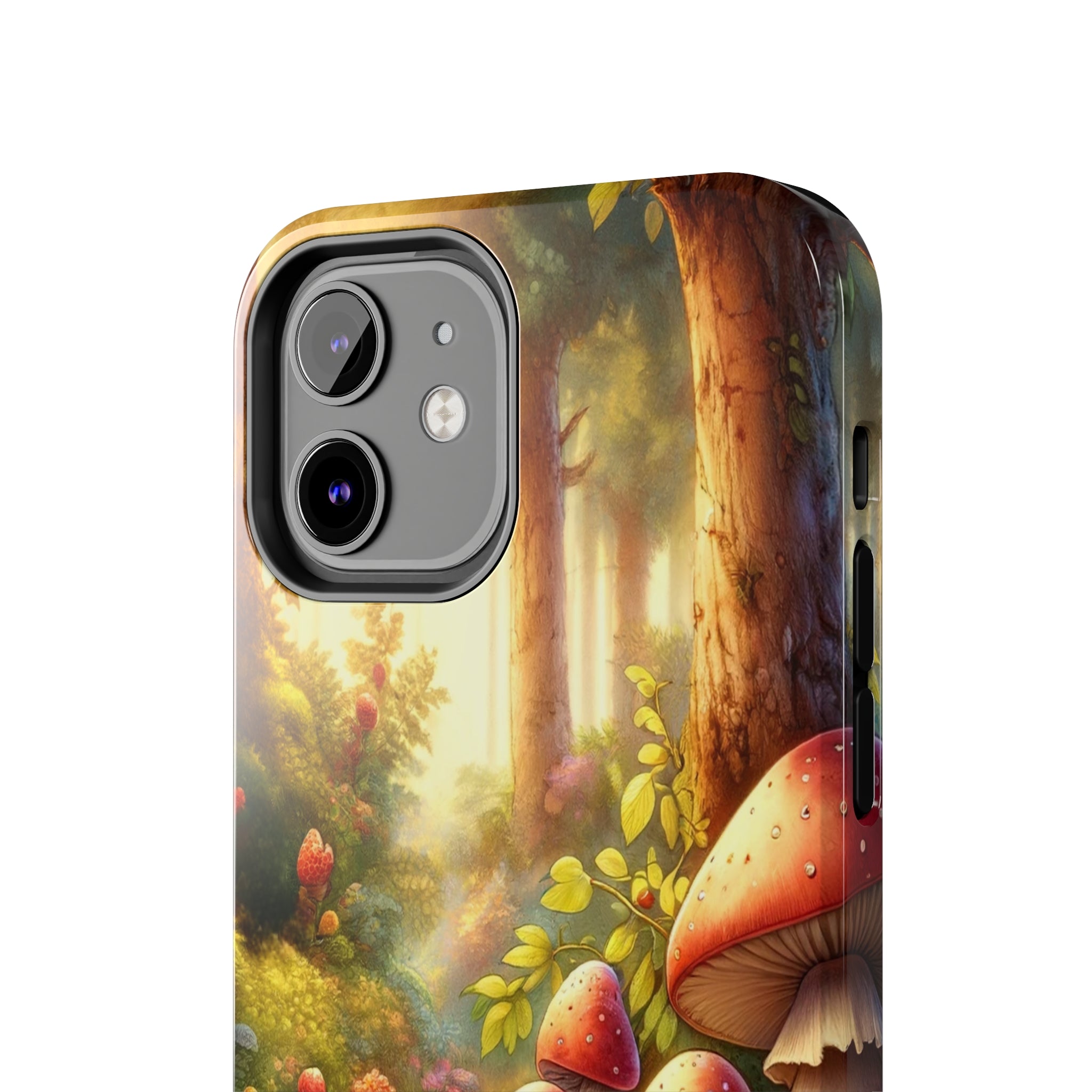 Gnomes sitting under mushroom - Tough Phone Case