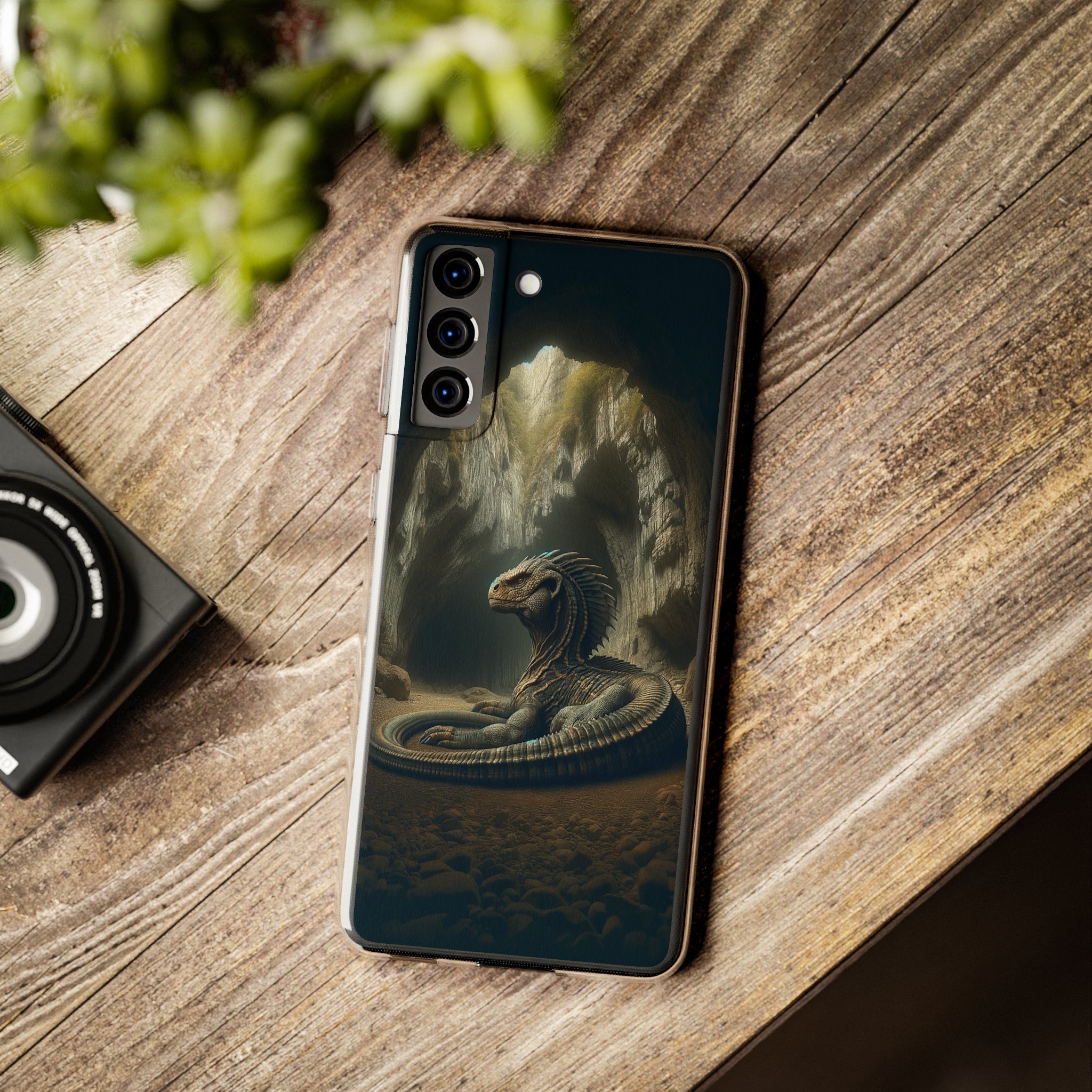 Basilisk in a cave - Soft Phone Case