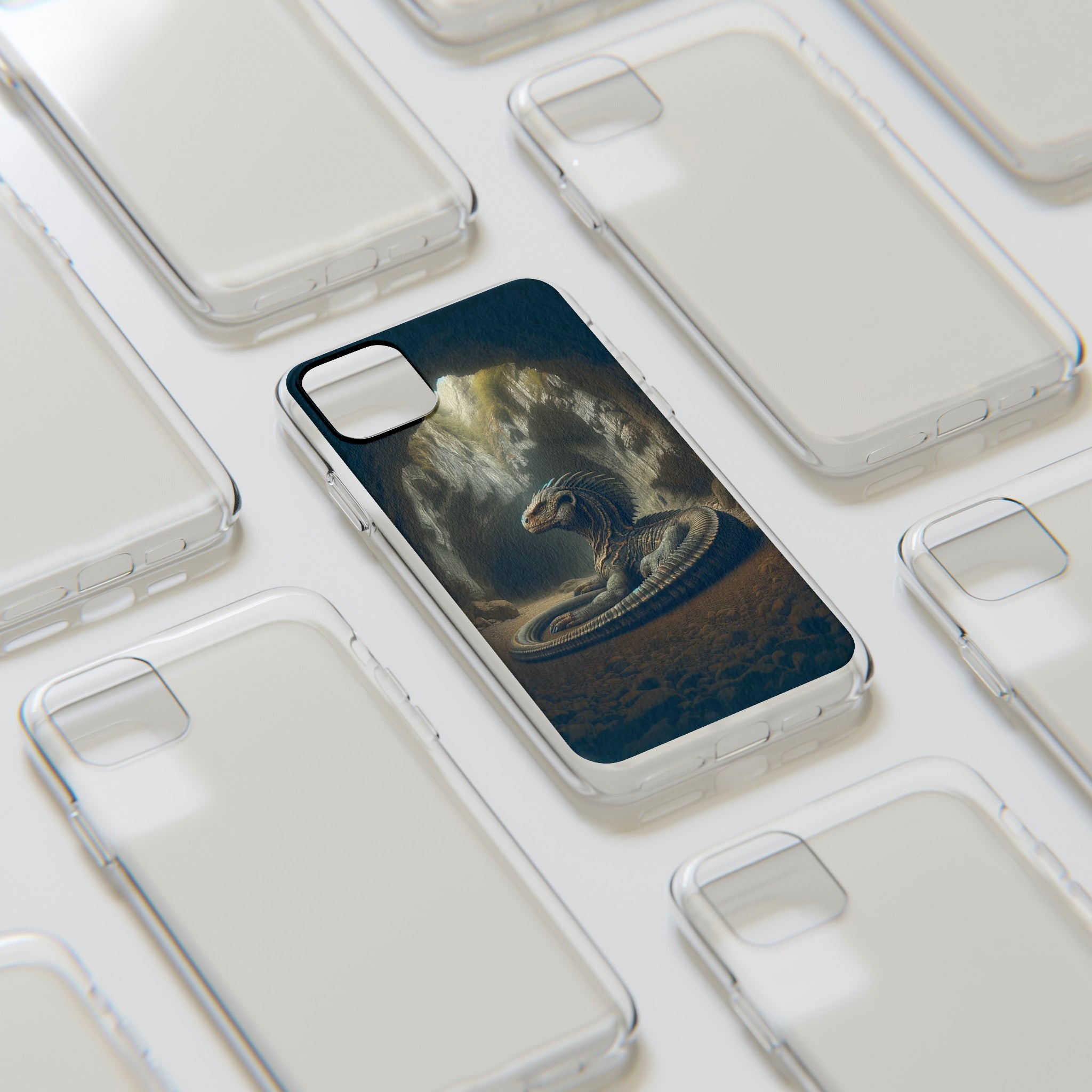 Basilisk in a cave - Soft Phone Case