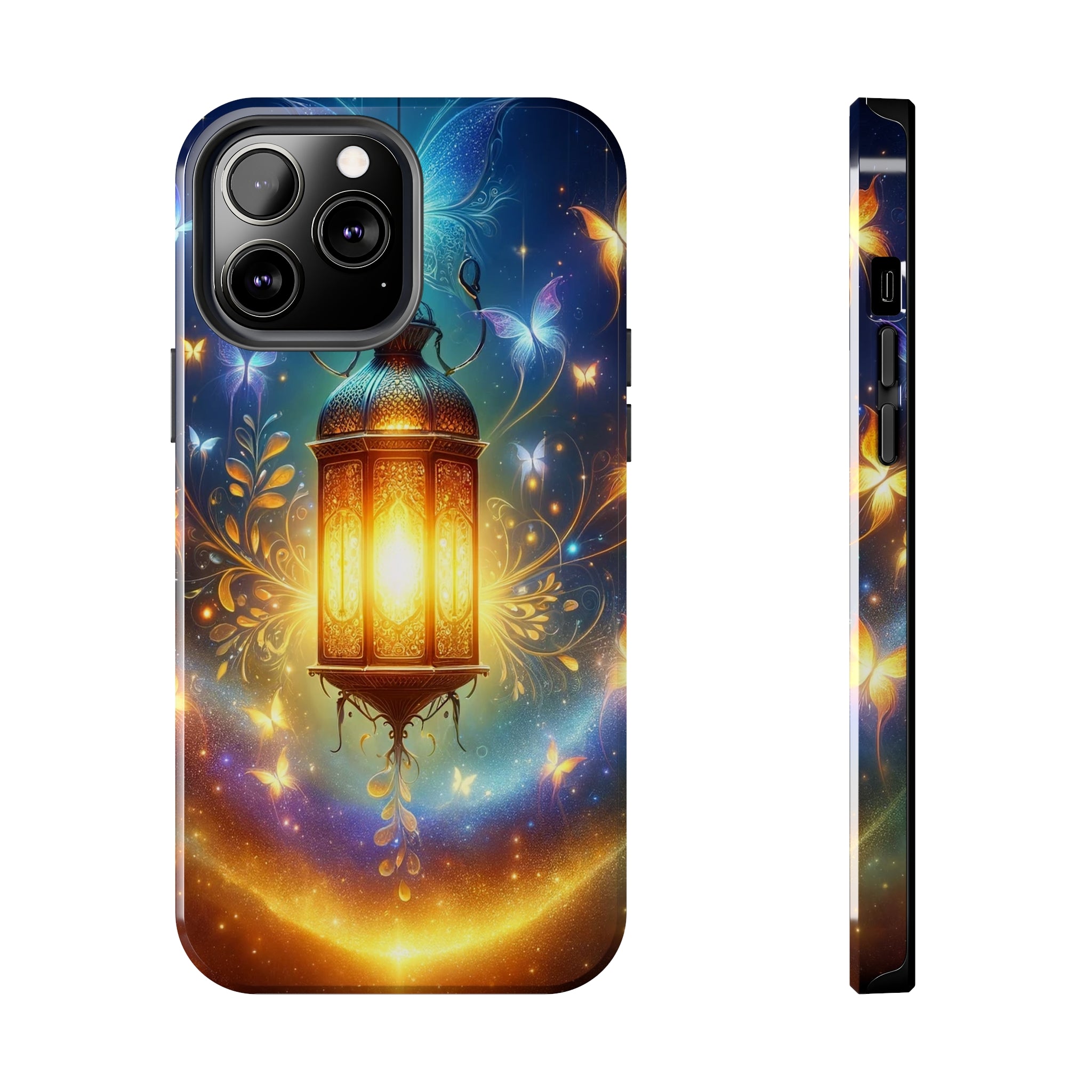 Butterflies around a lamp - Tough Phone Case