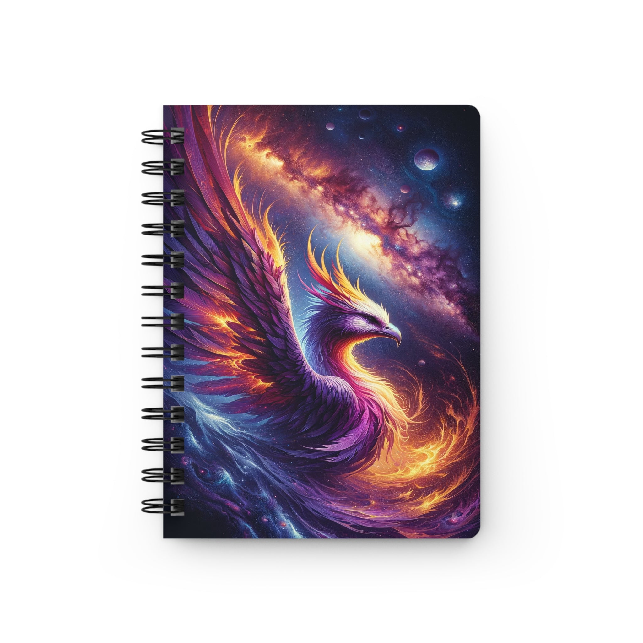 Purple Phoenix - Spiral Notebook