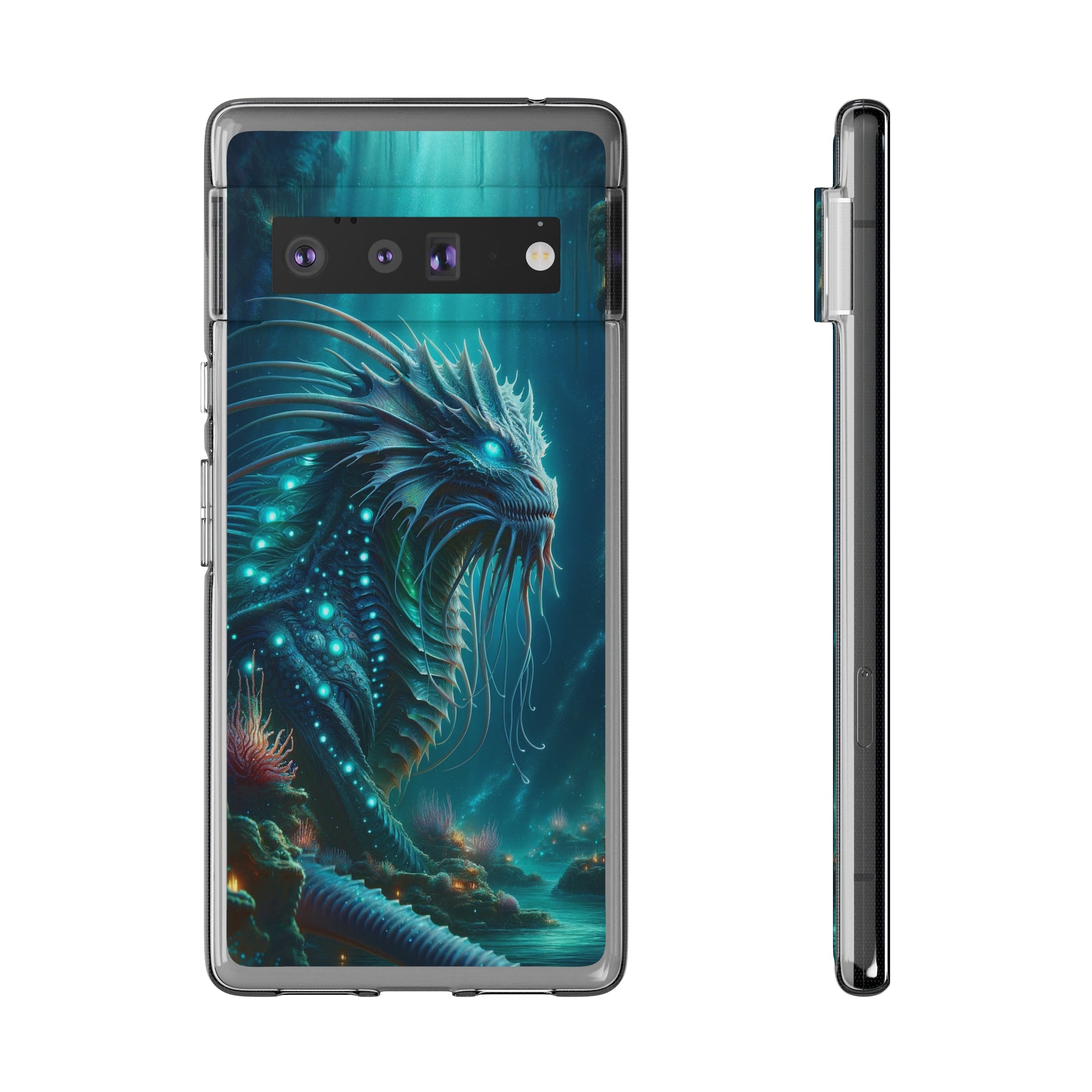 Sea monster - Soft Phone Case