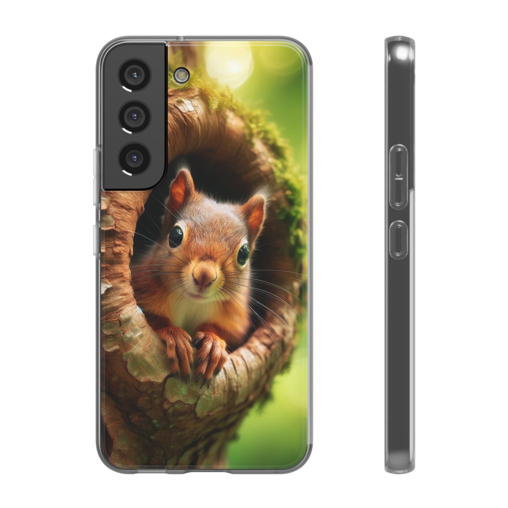 Squirrel in a treehole - Flexi Case (Samsung only)