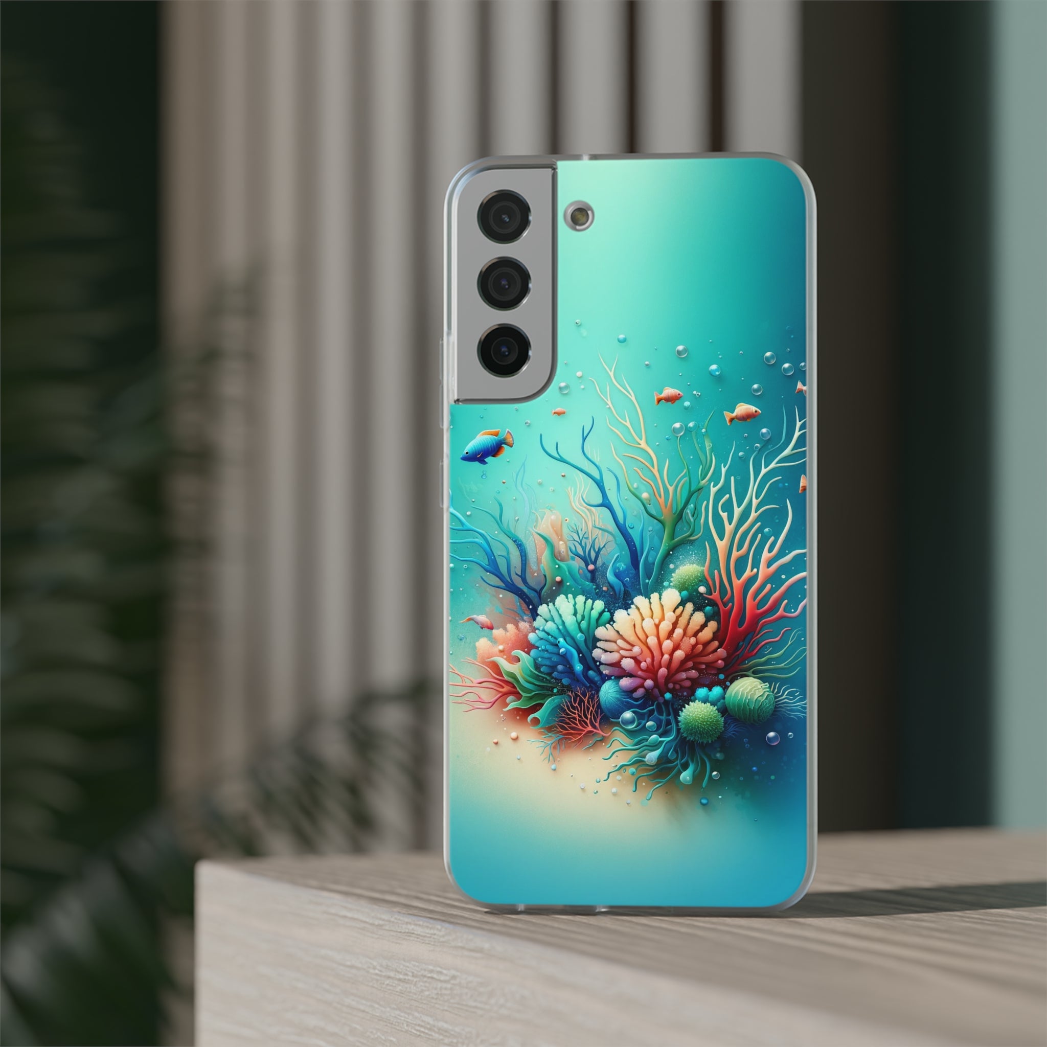 Fish around coral reef - Flexi Case (Samsung only)